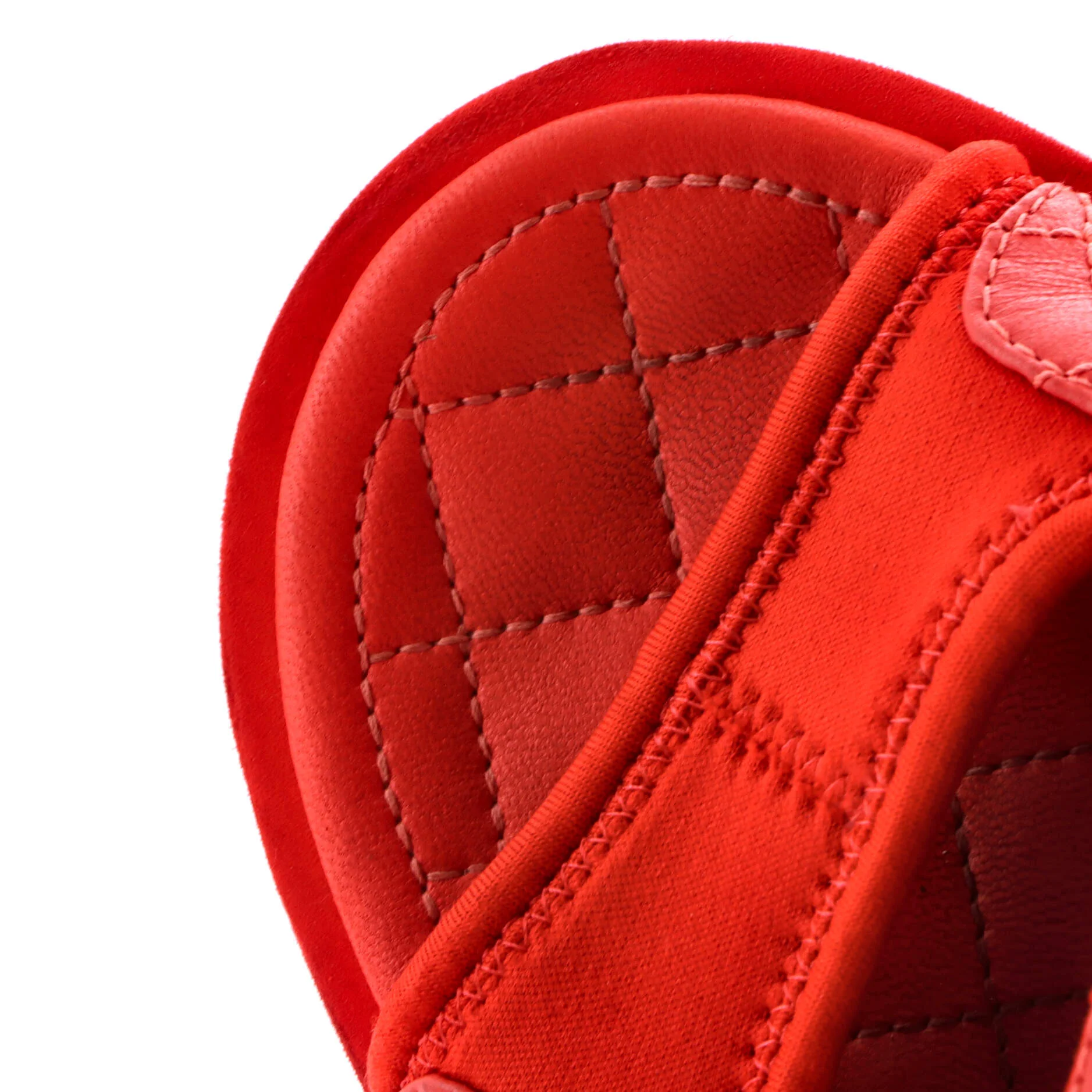 Women's Logo Gladiator Sandals Quilted Leather and Fabric - Image 5