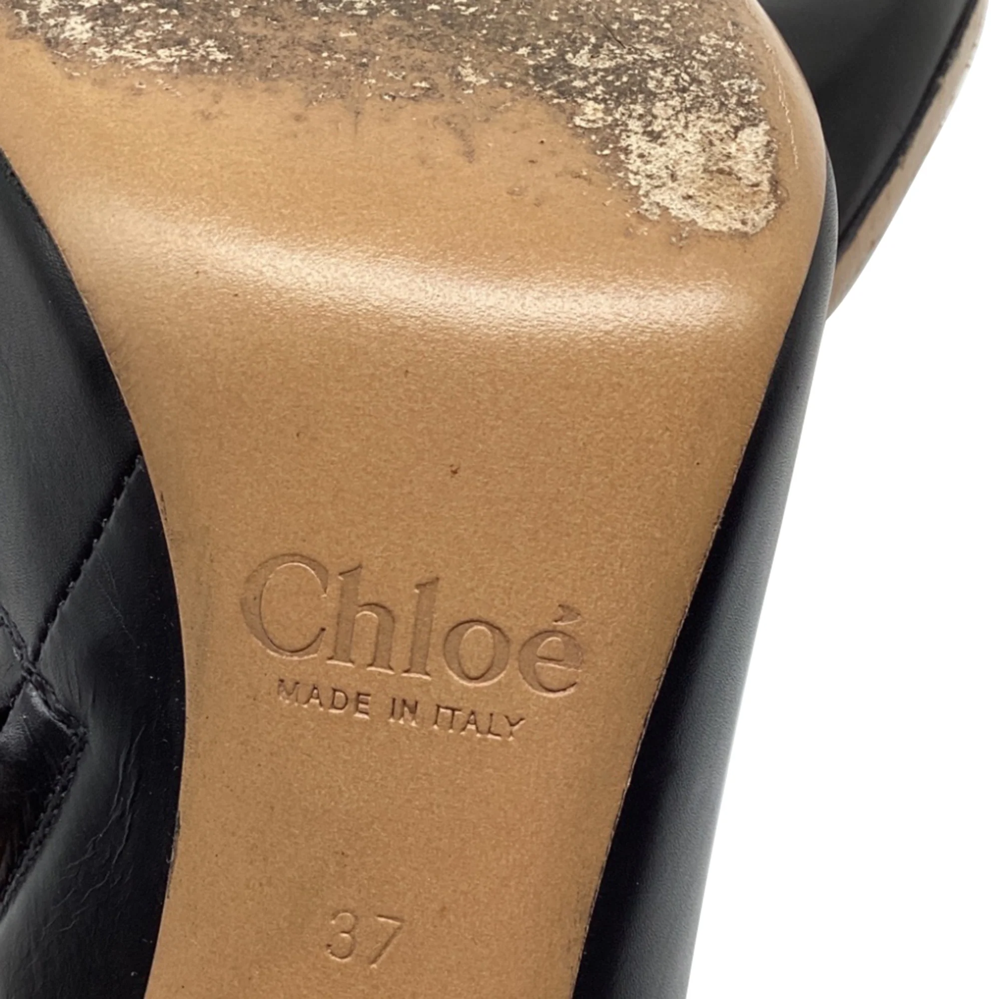 Women's Chloé Back Plated Accent Ankle Boots in Black Leather - Image 9