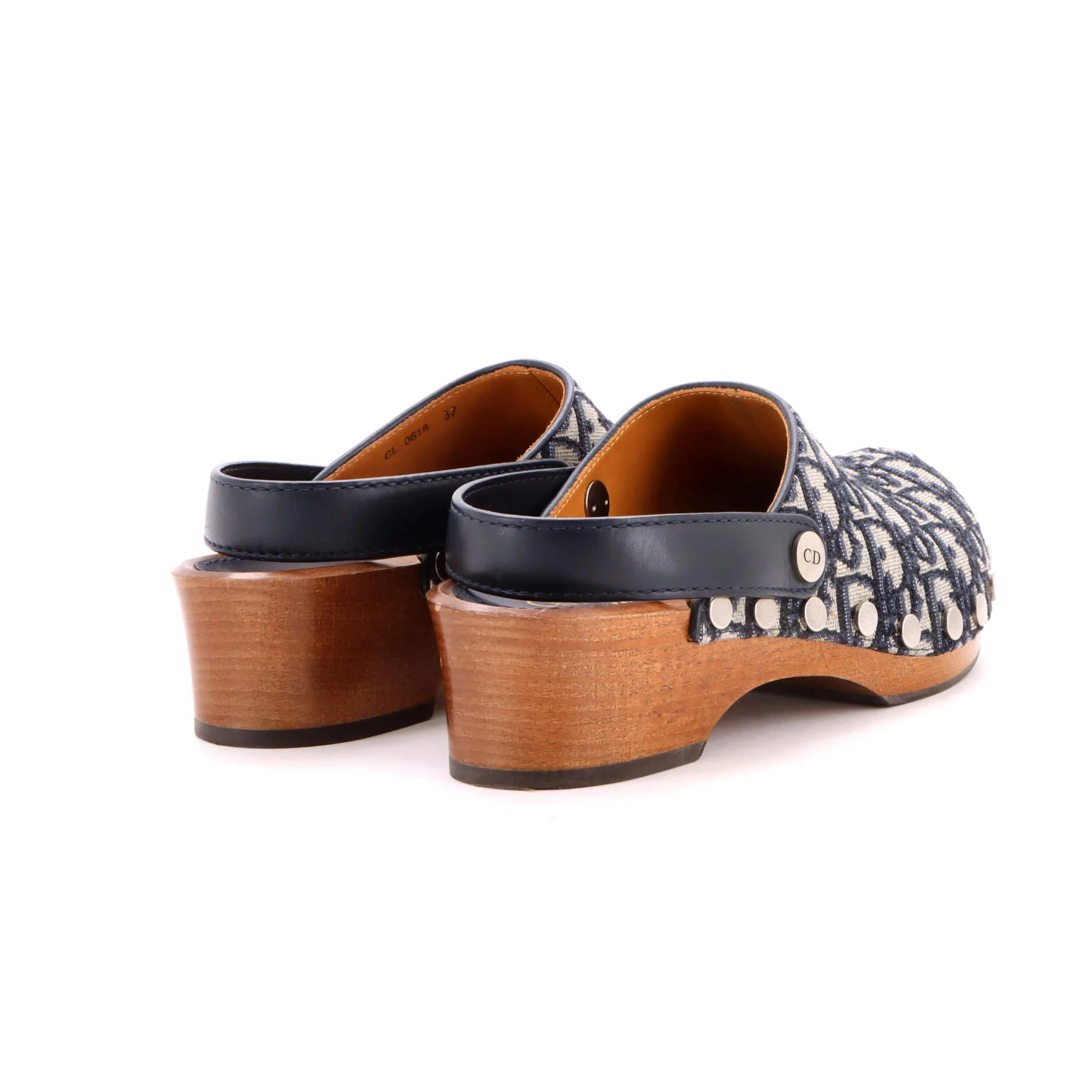 Women's Diorquake Slingback Clogs Oblique Canvas - Image 3