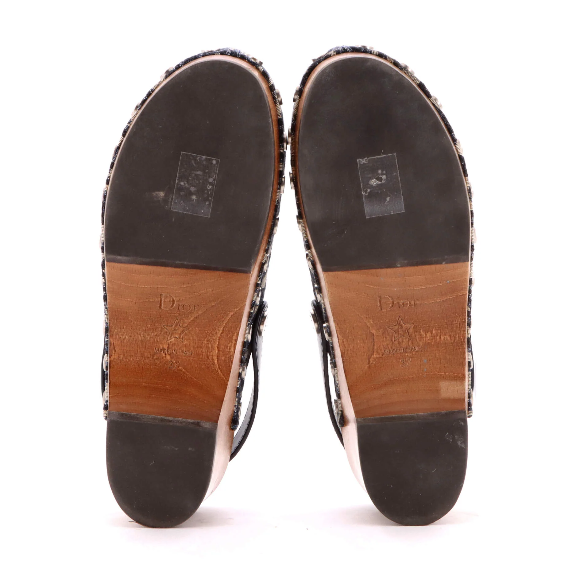 Women's Diorquake Slingback Clogs Oblique Canvas - Image 4