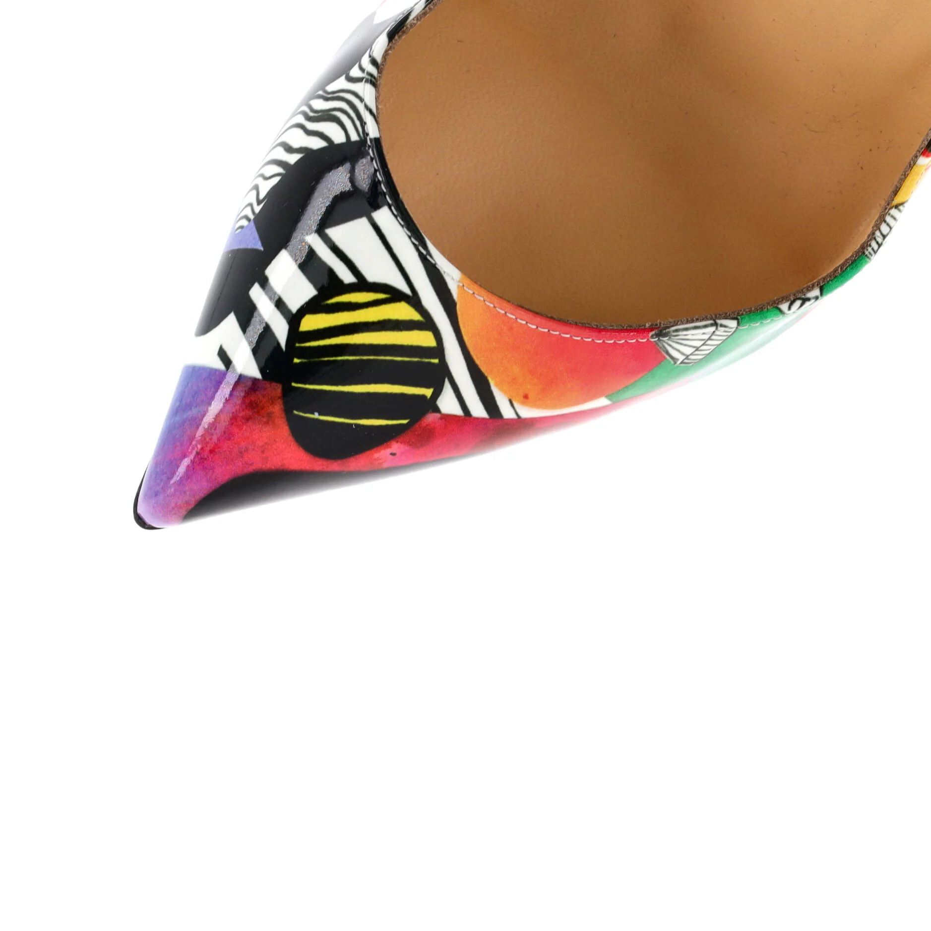 Women's Hot Chick Pumps Printed Patent 100 - Image 5
