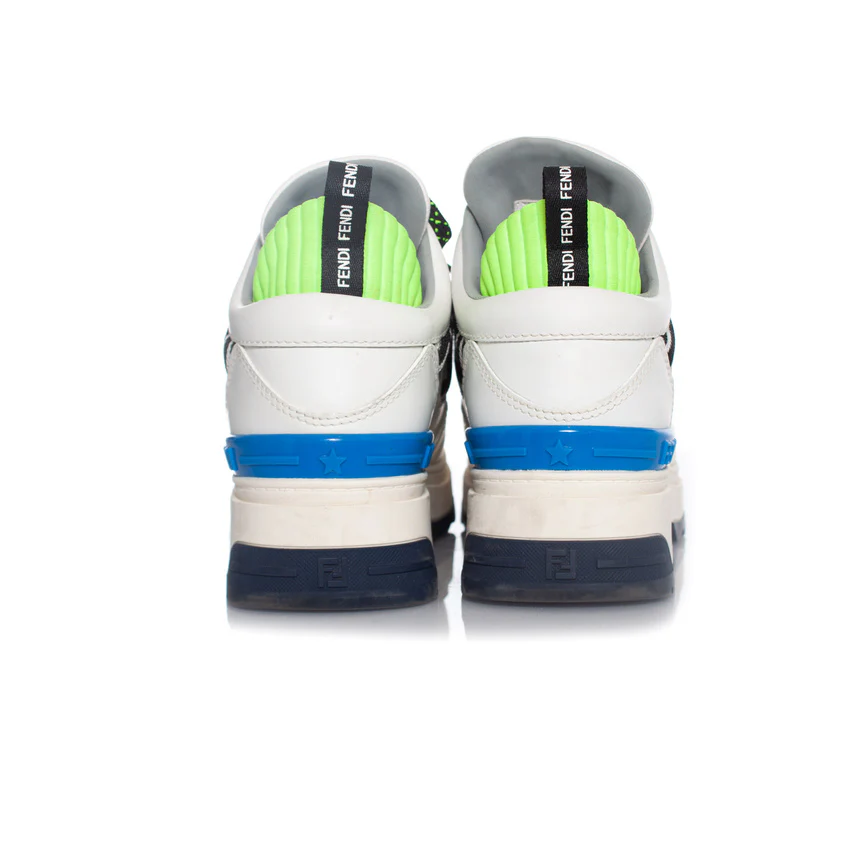 Women's Fendi, White leather T REX sneakers - Image 6