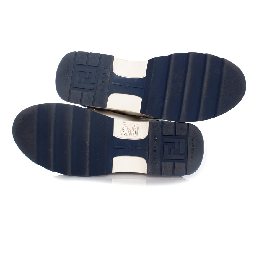 Women's Fendi, White leather T REX sneakers - Image 7