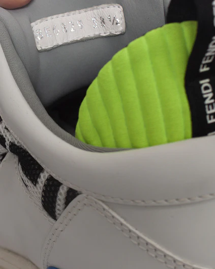 Women's Fendi, White leather T REX sneakers - Image 8