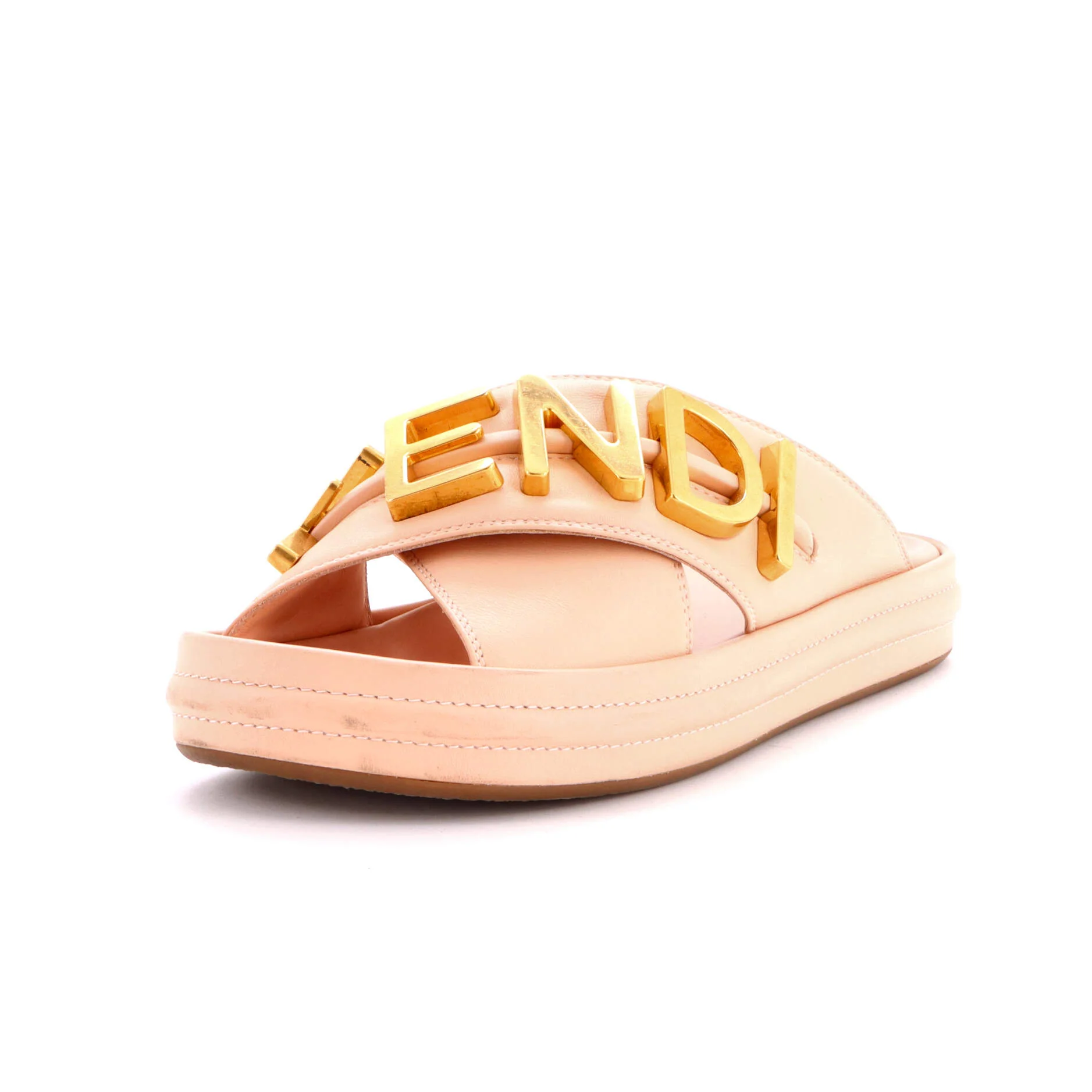 Women's Fendigraphy Slide Sandals Leather
