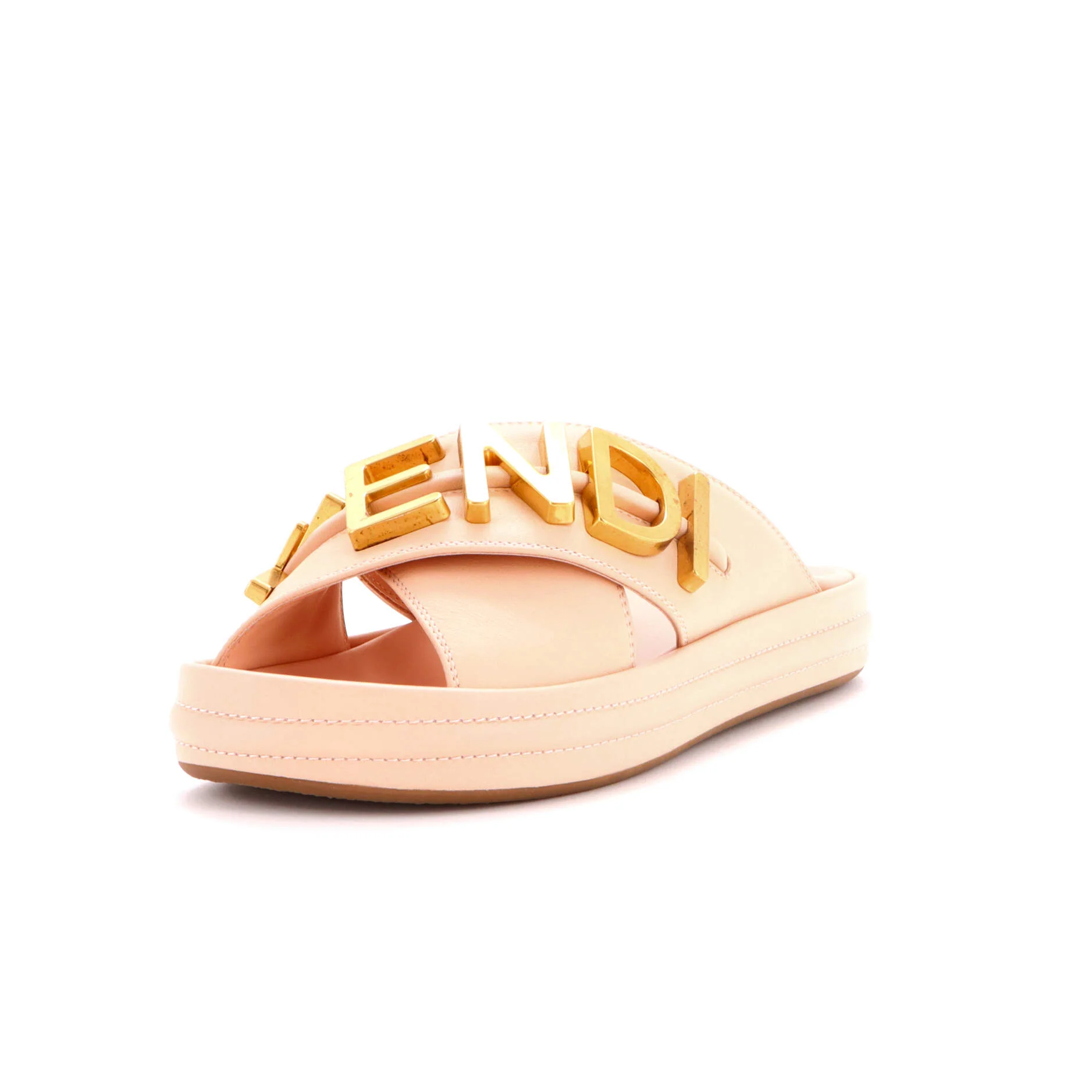 Women's Fendigraphy Slide Sandals Leather