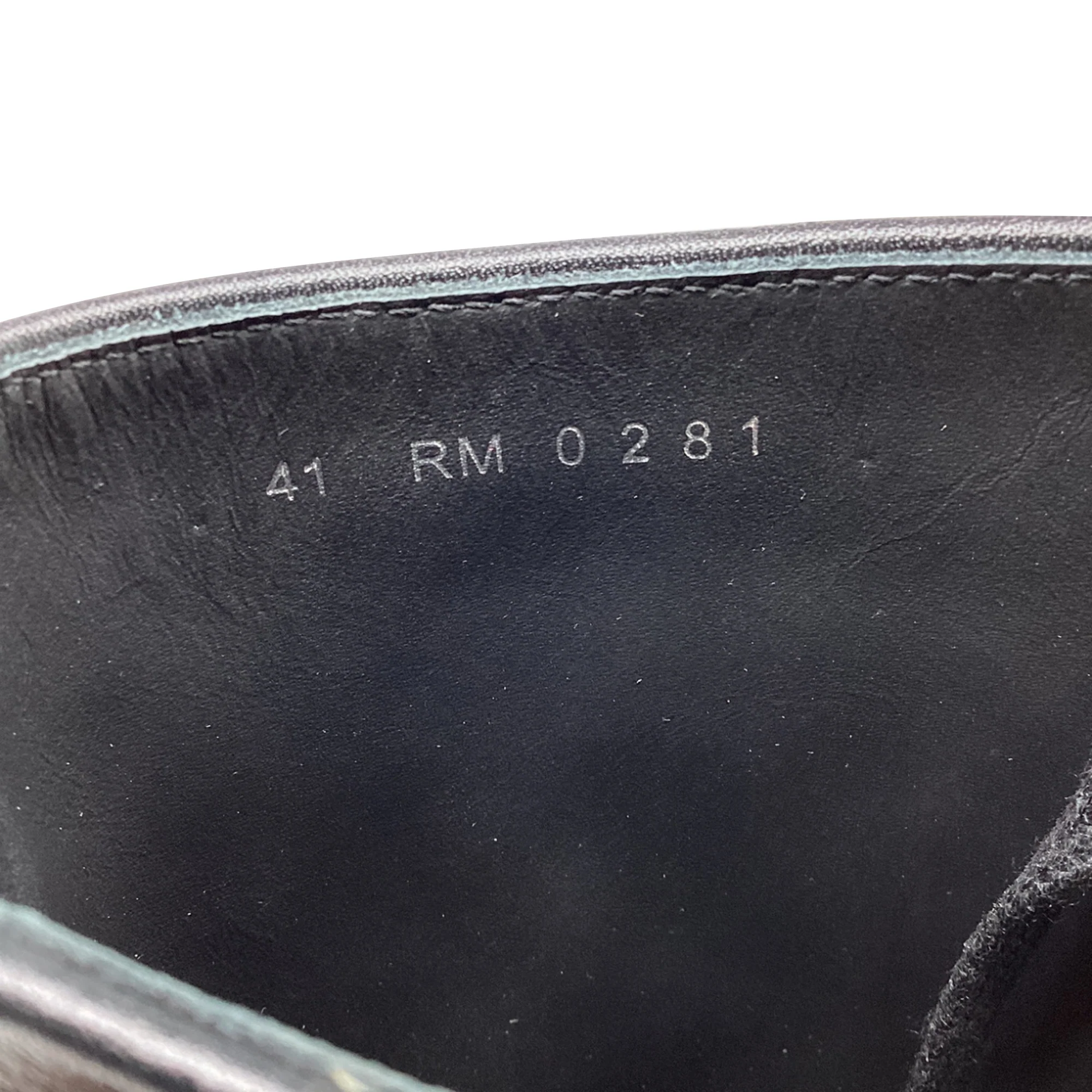 Women's Givenchy Terra Heeled Combat Boots in Black Calf Leather - Image 10