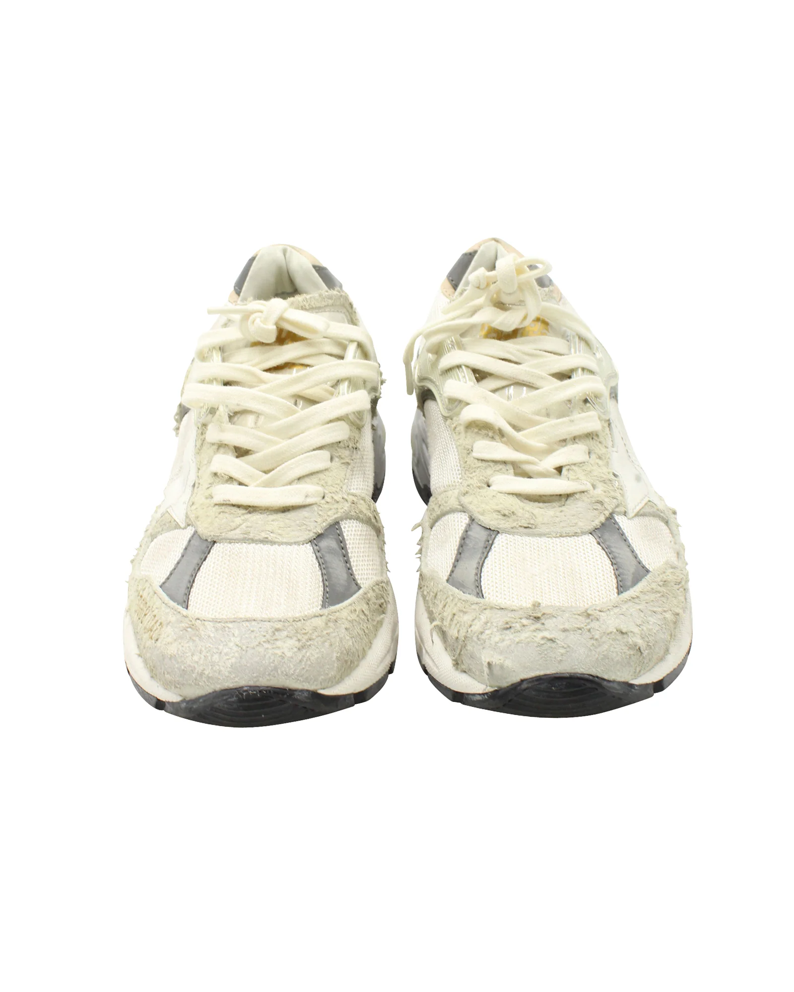 Women's Golden Goose Dad Sneakers in Cream Suede - Image 2