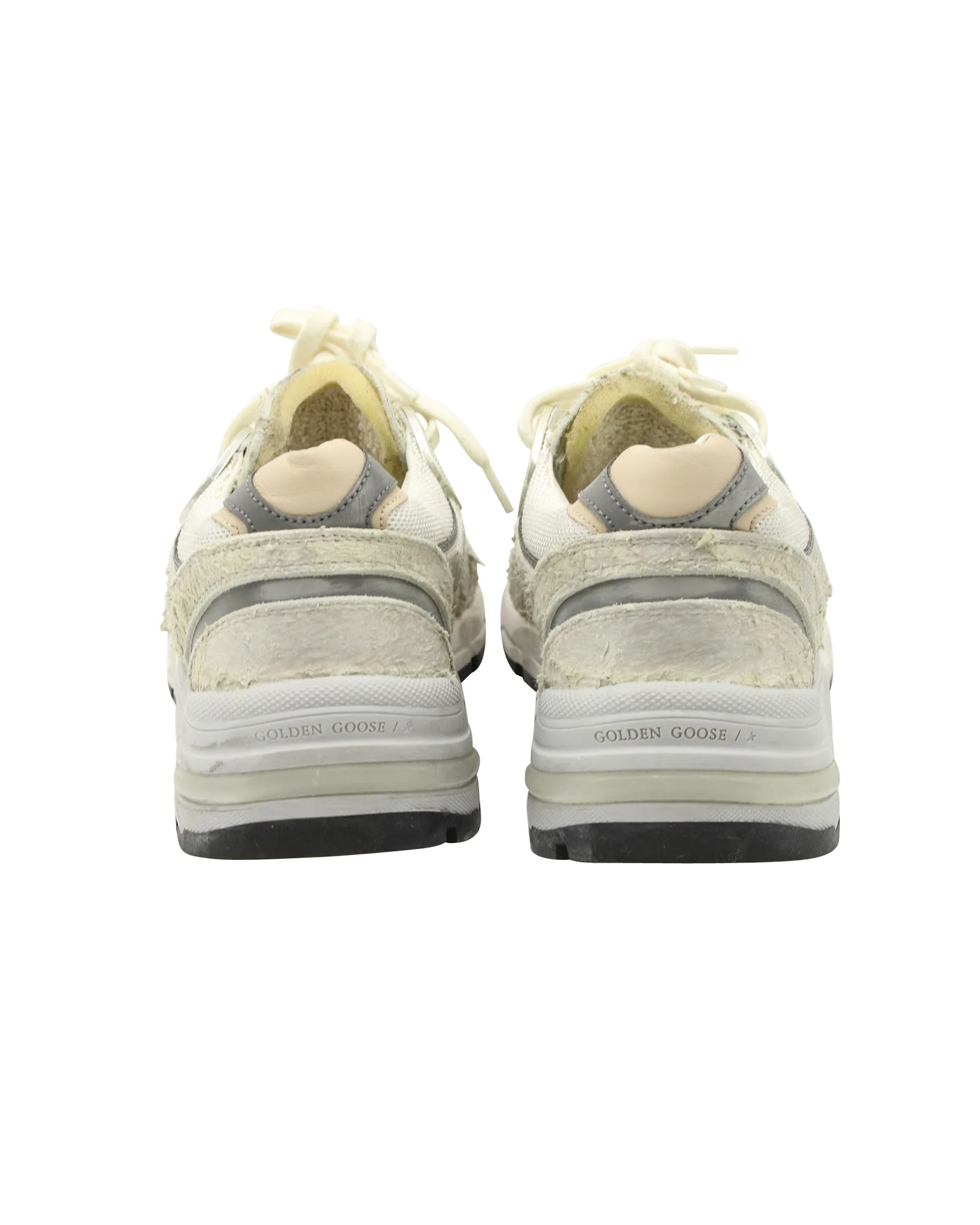 Women's Golden Goose Dad Sneakers in Cream Suede - Image 4