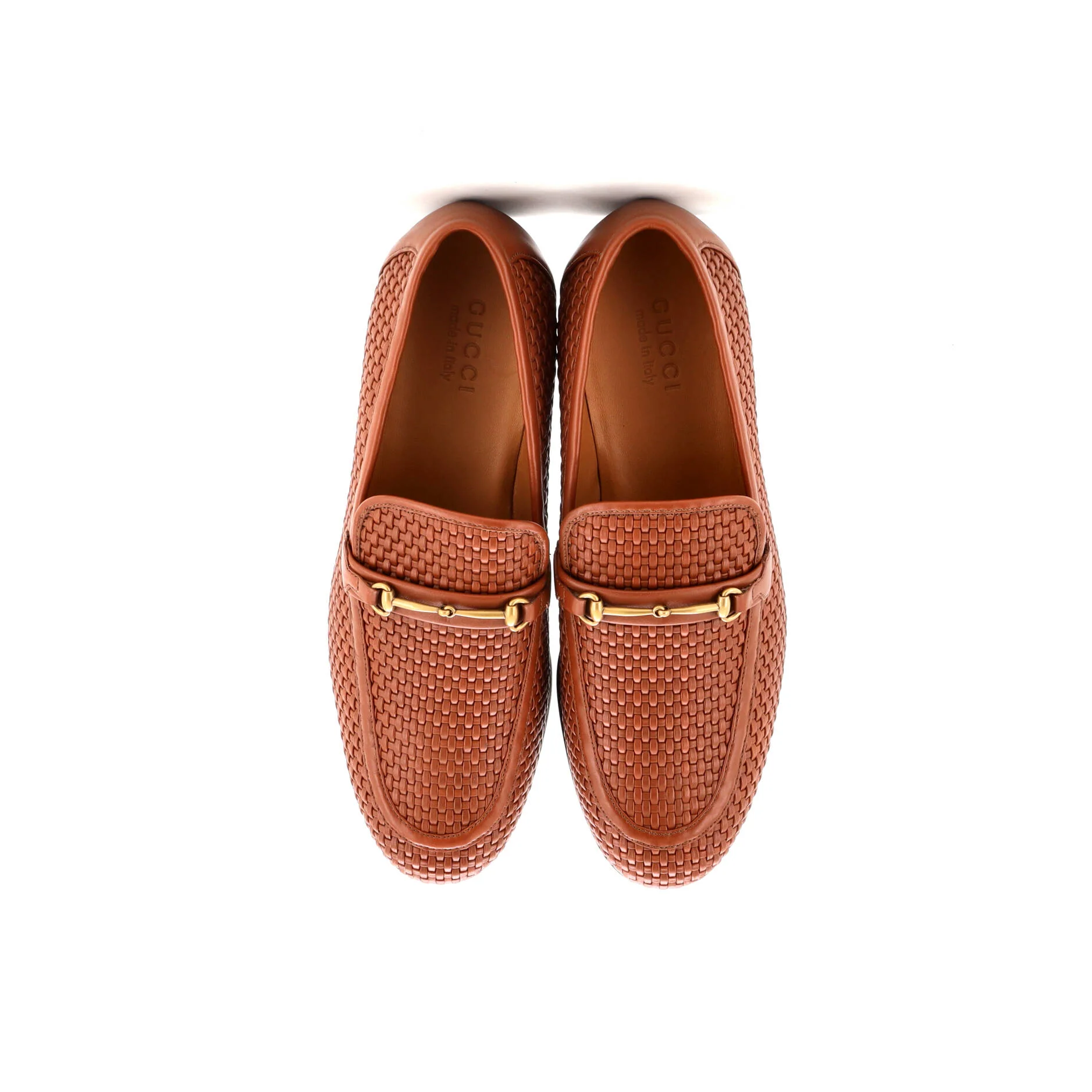 Men's Horsebit Loafers Woven Leather - Image 2