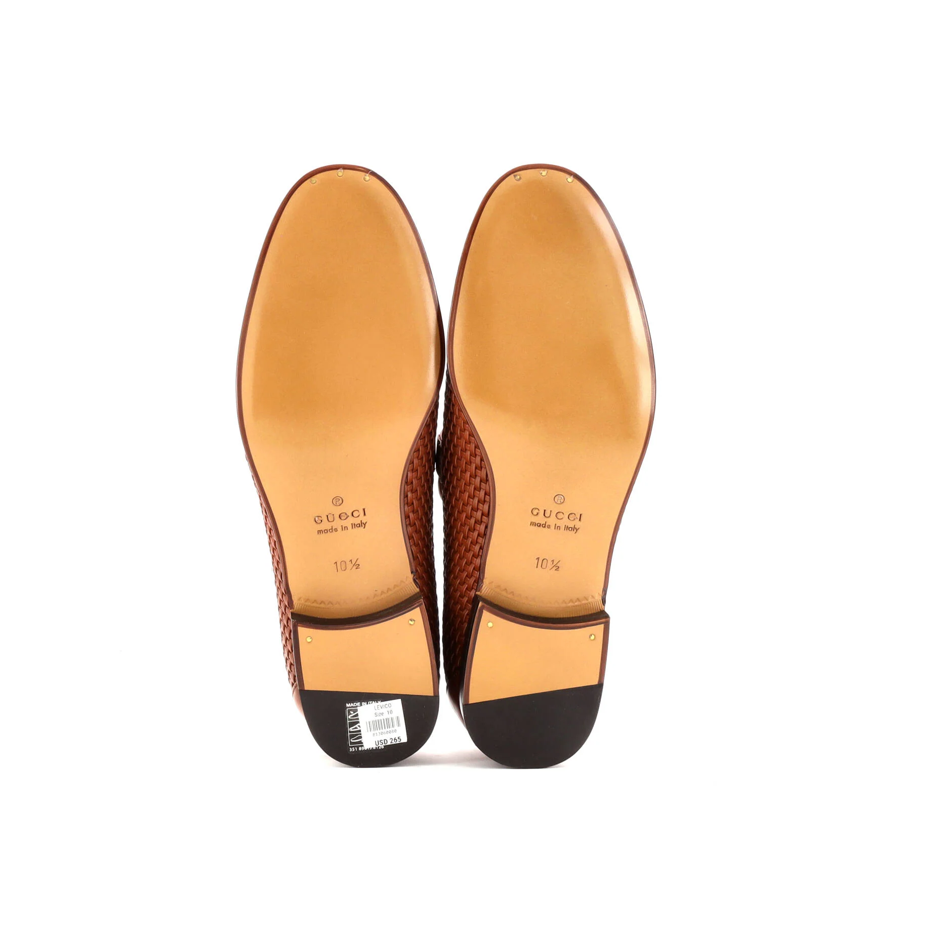 Men's Horsebit Loafers Woven Leather - Image 4