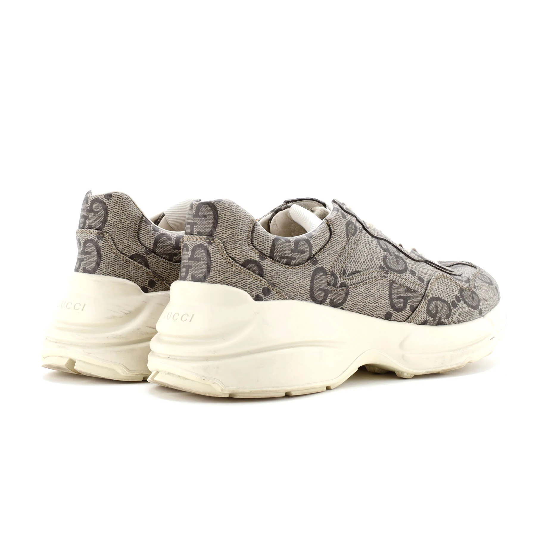 Men's Rhyton Sneakers Jumbo GG Coated Canvas - Image 3