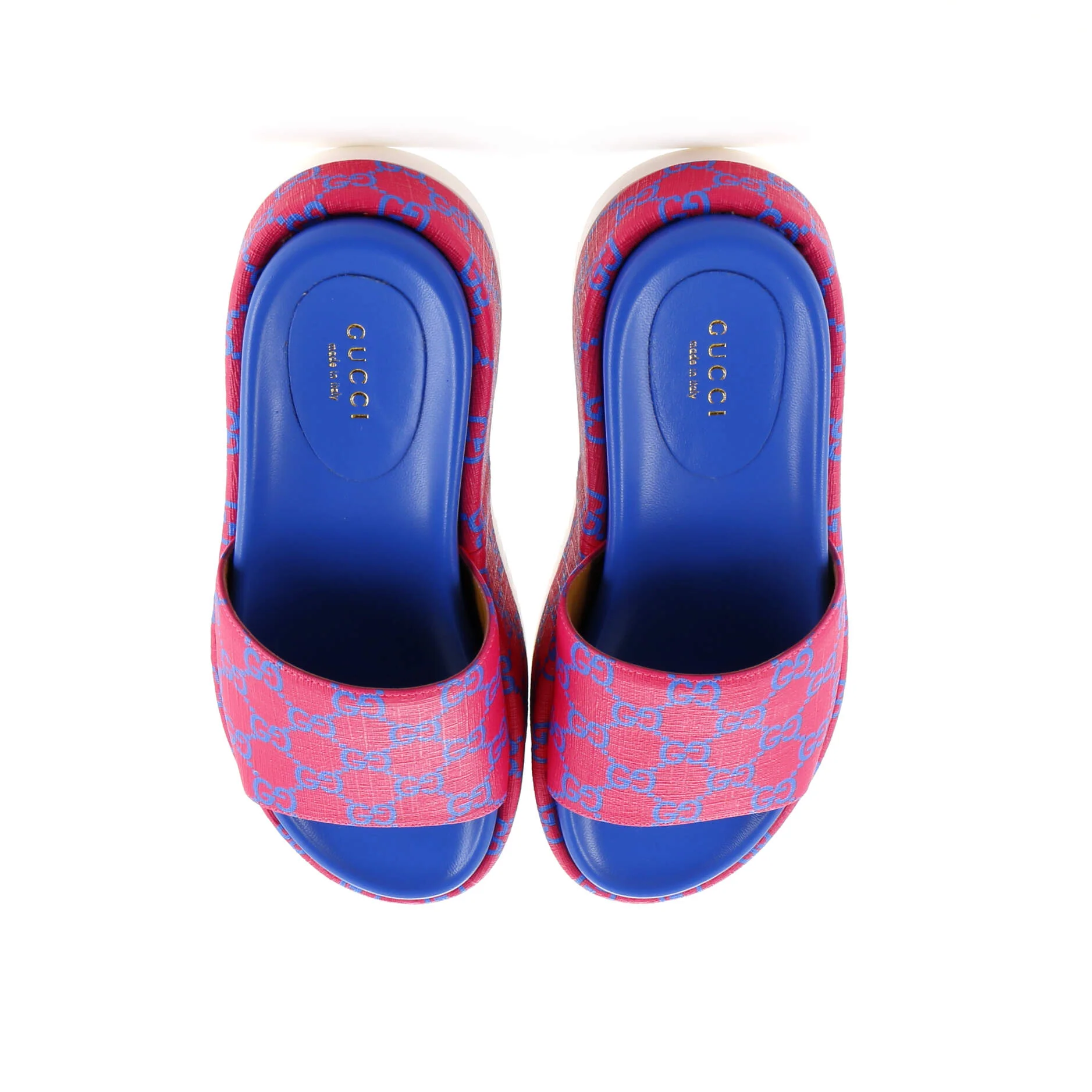 Women's Angelina Platform Slide Sandals GG Coated Canvas - Image 2