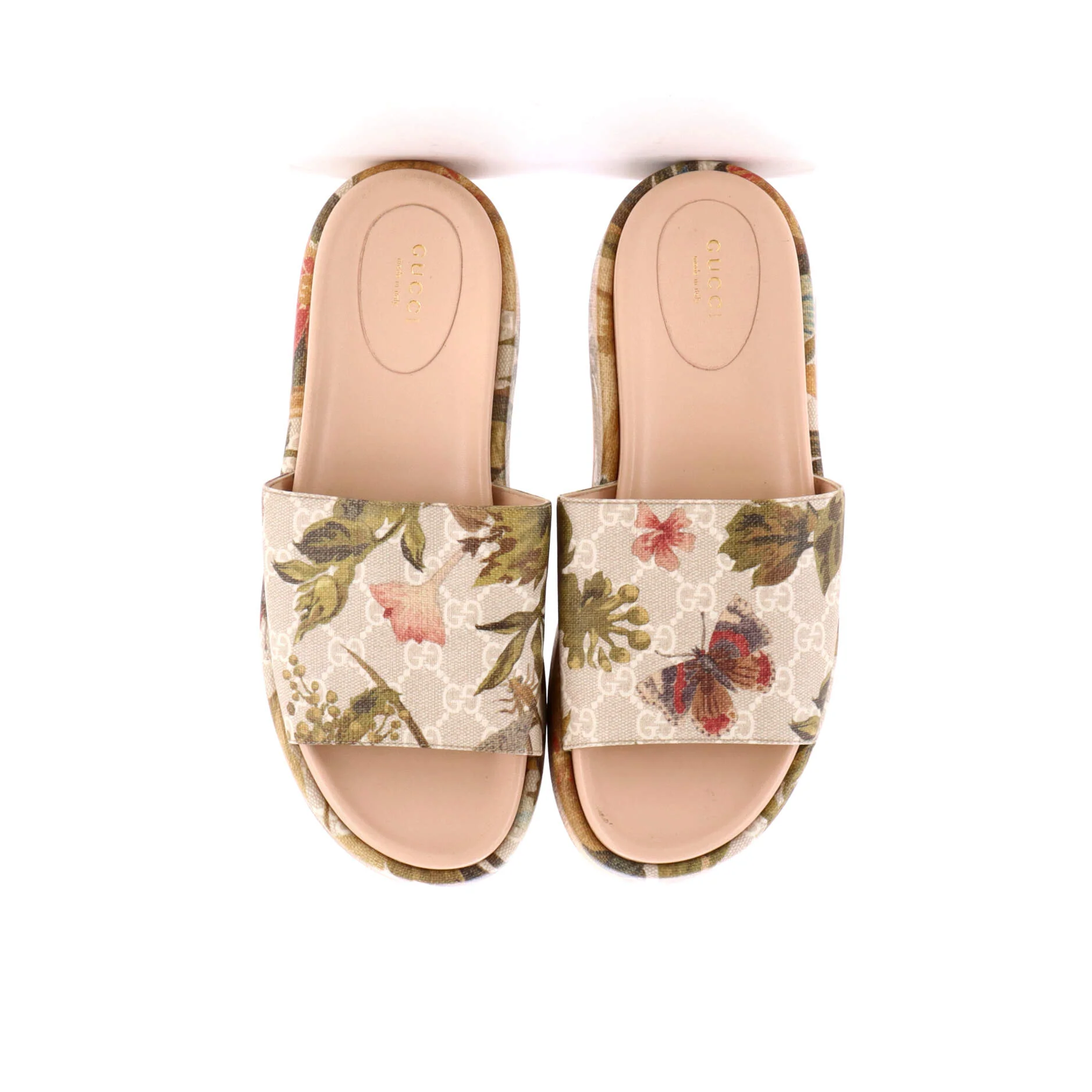 Women's Angelina Platform Slide Sandals Printed GG Coated Canvas - Image 2