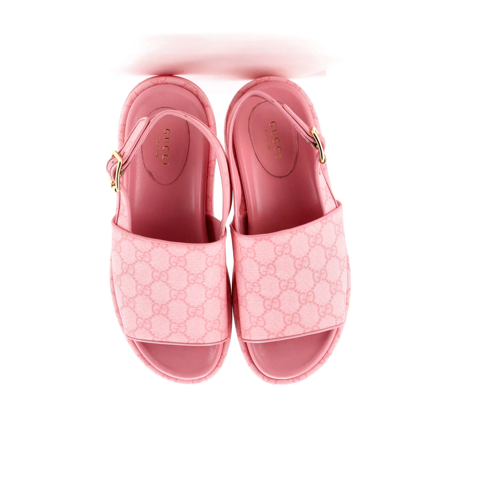 Women's Angelina Platform Slingback Sandals GG Coated Canvas - Image 2