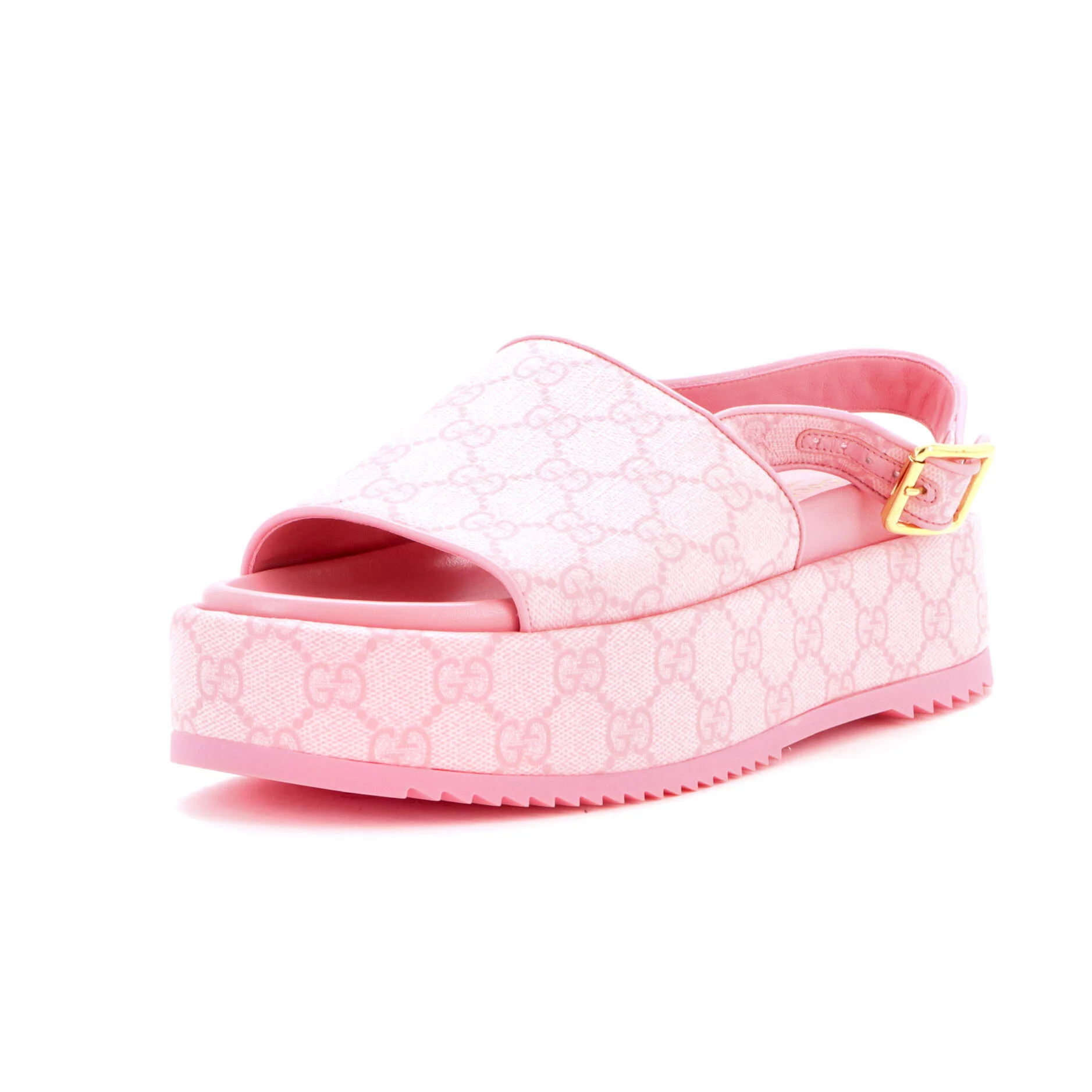 Women's Angelina Platform Slingback Sandals GG Coated Canvas