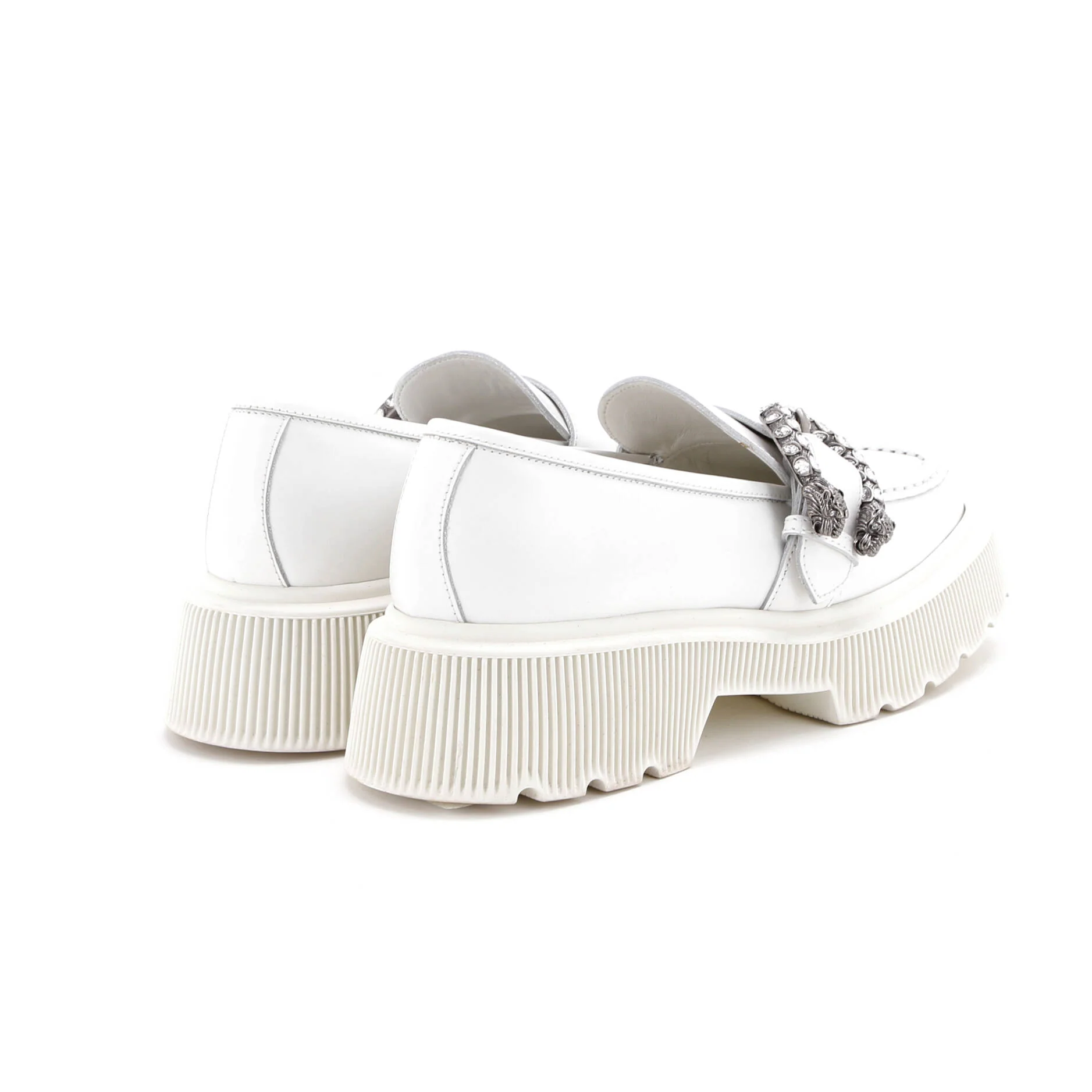 Women's Dionysus Platform Loafers Leather - Image 3