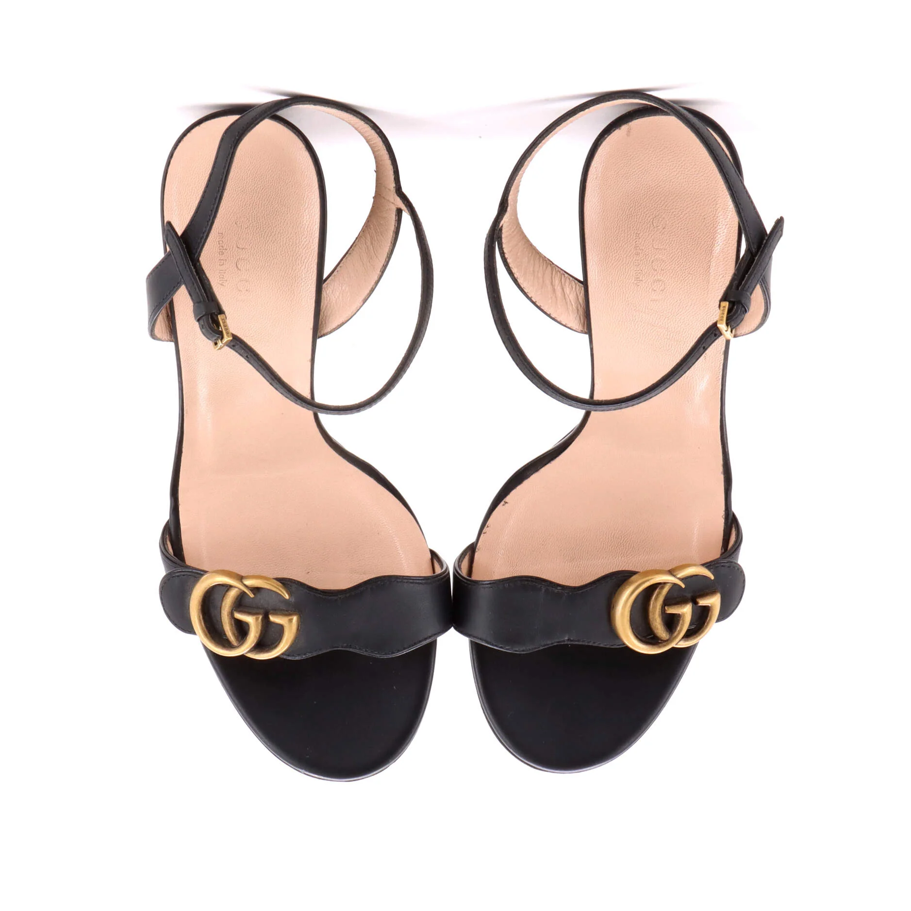 Women's GG Marmont Block Heel Sandals Leather - Image 2