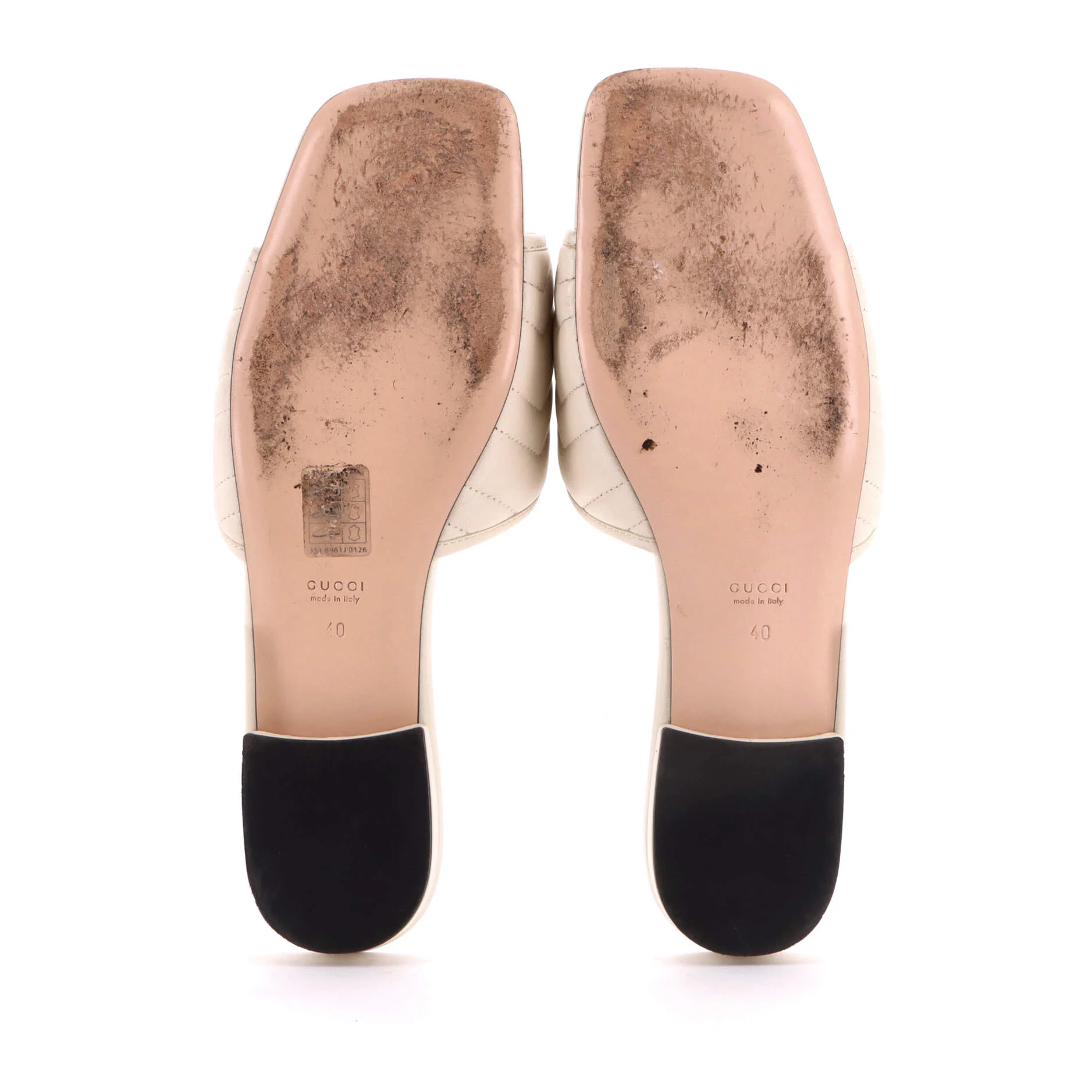 Women's GG Marmont Flat Sandals Matelasse Leather - Image 4
