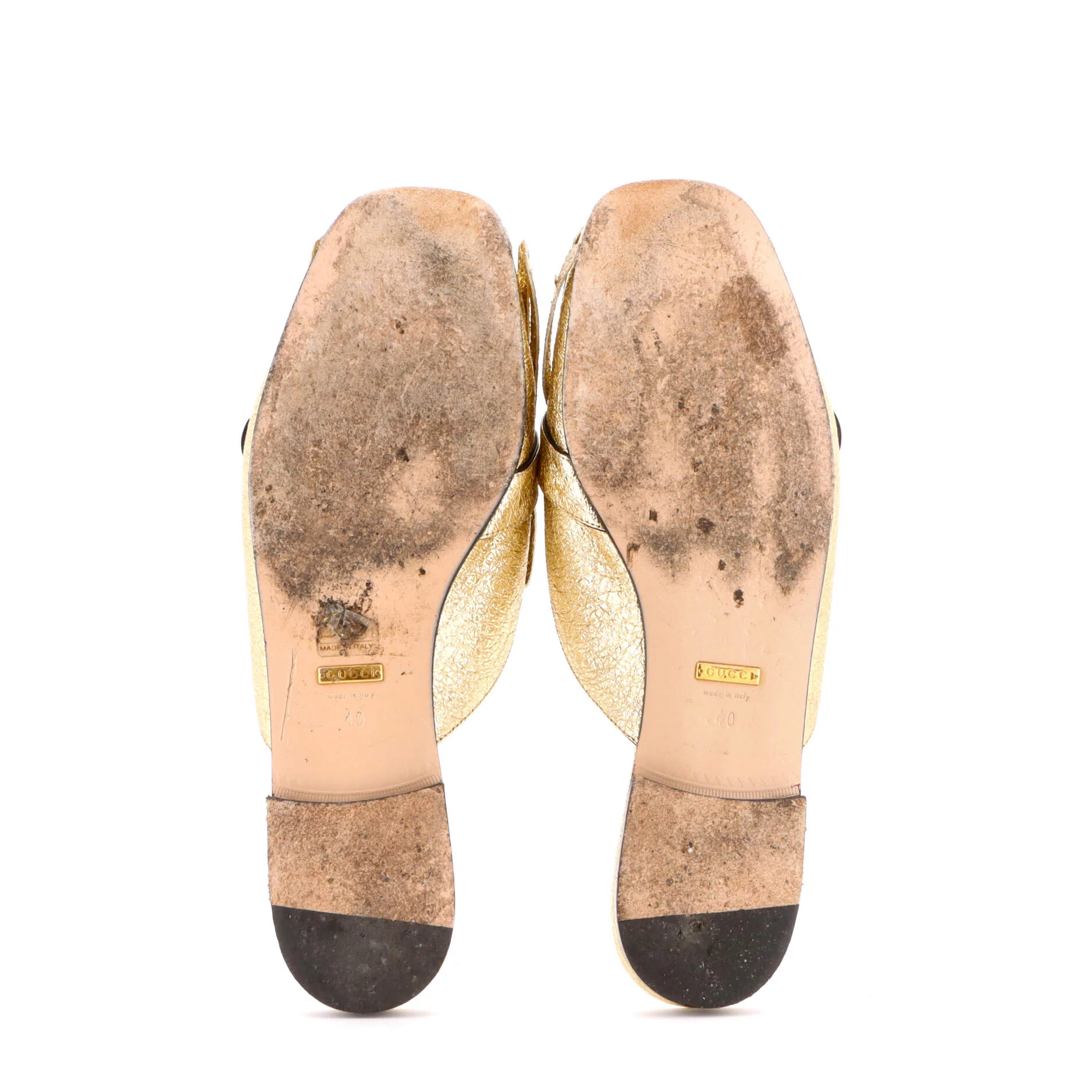 Women's GG Marmont Fringed Mules Leather - Image 4