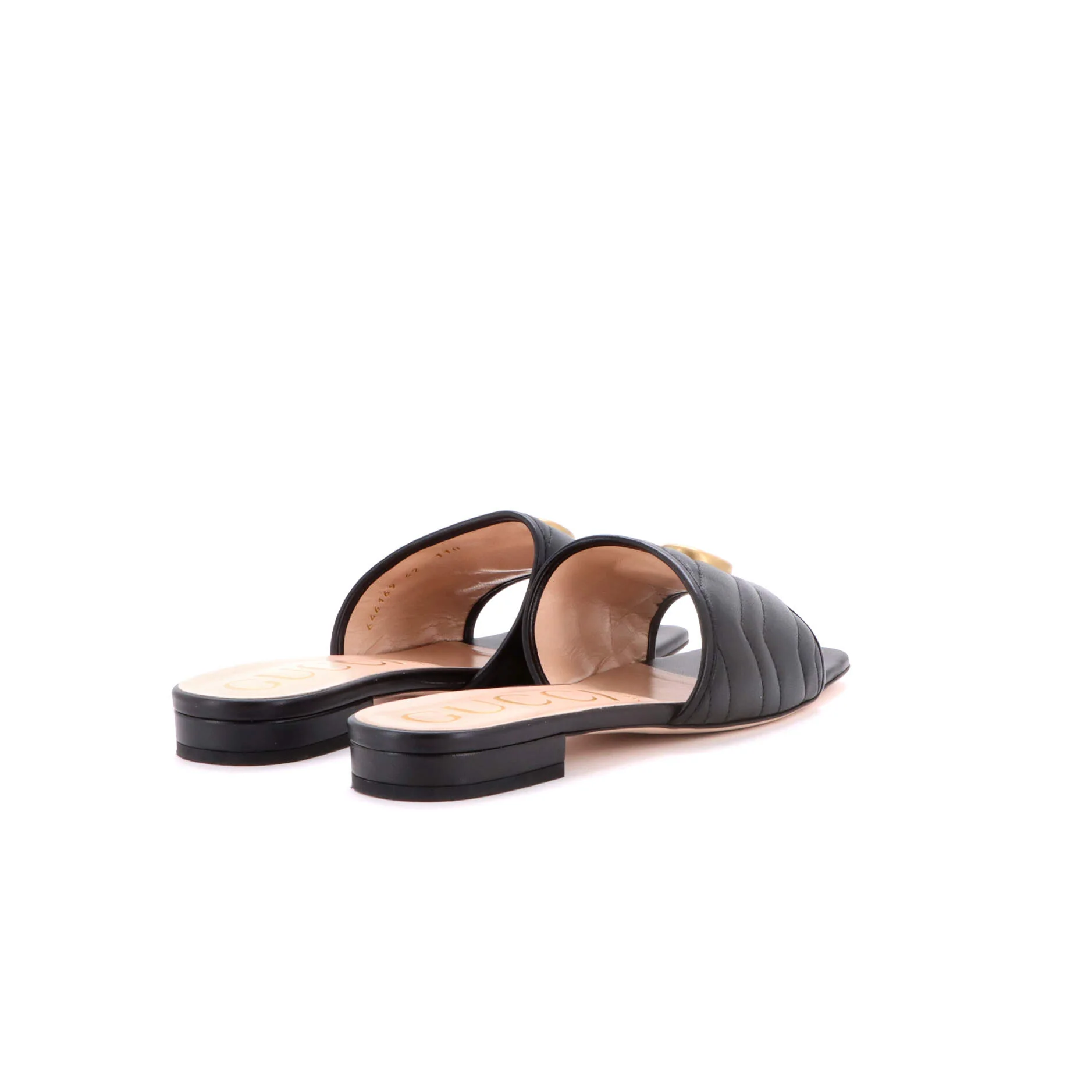 Women's GG Marmont Slide Sandals Matelasse Leather - Image 3