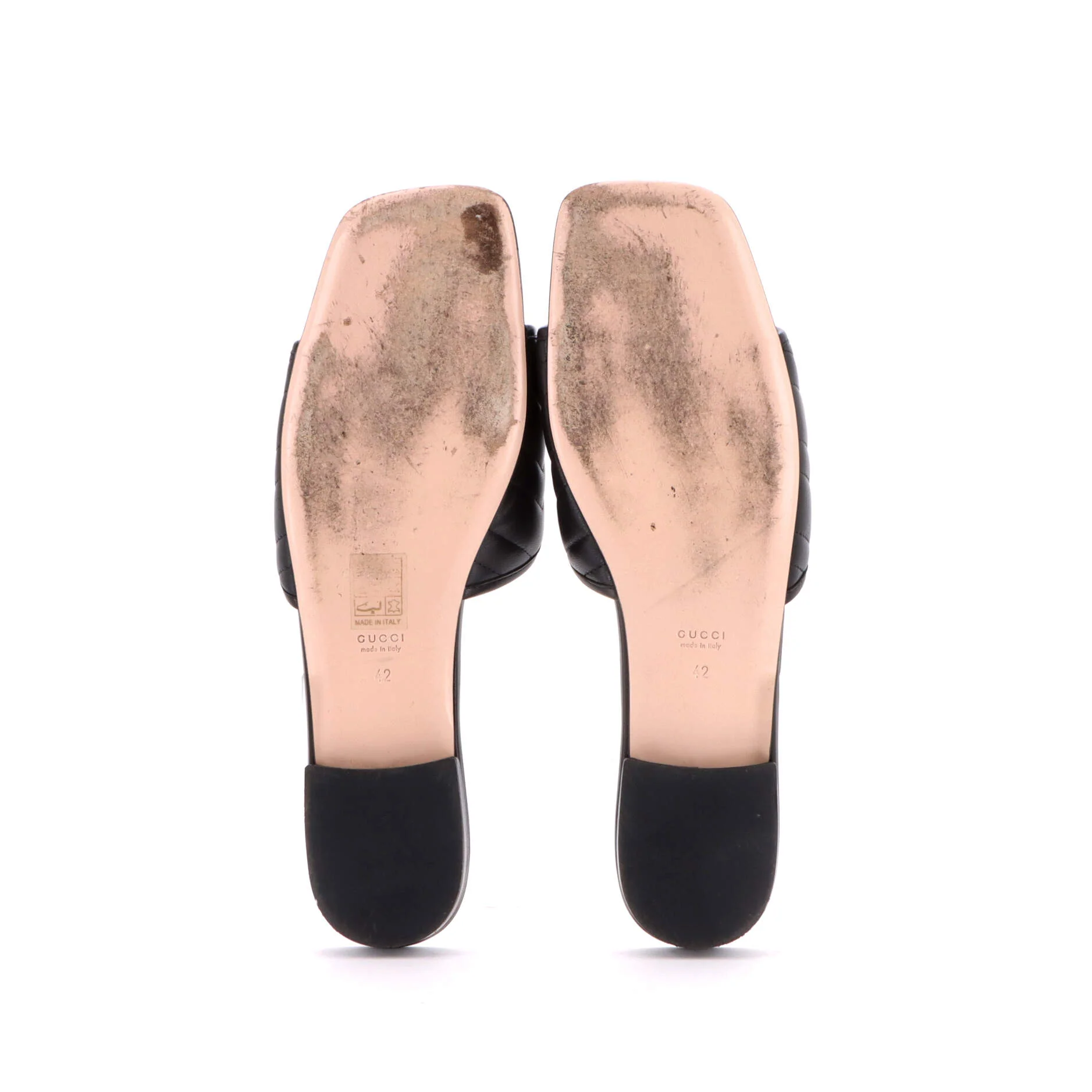 Women's GG Marmont Slide Sandals Matelasse Leather - Image 4