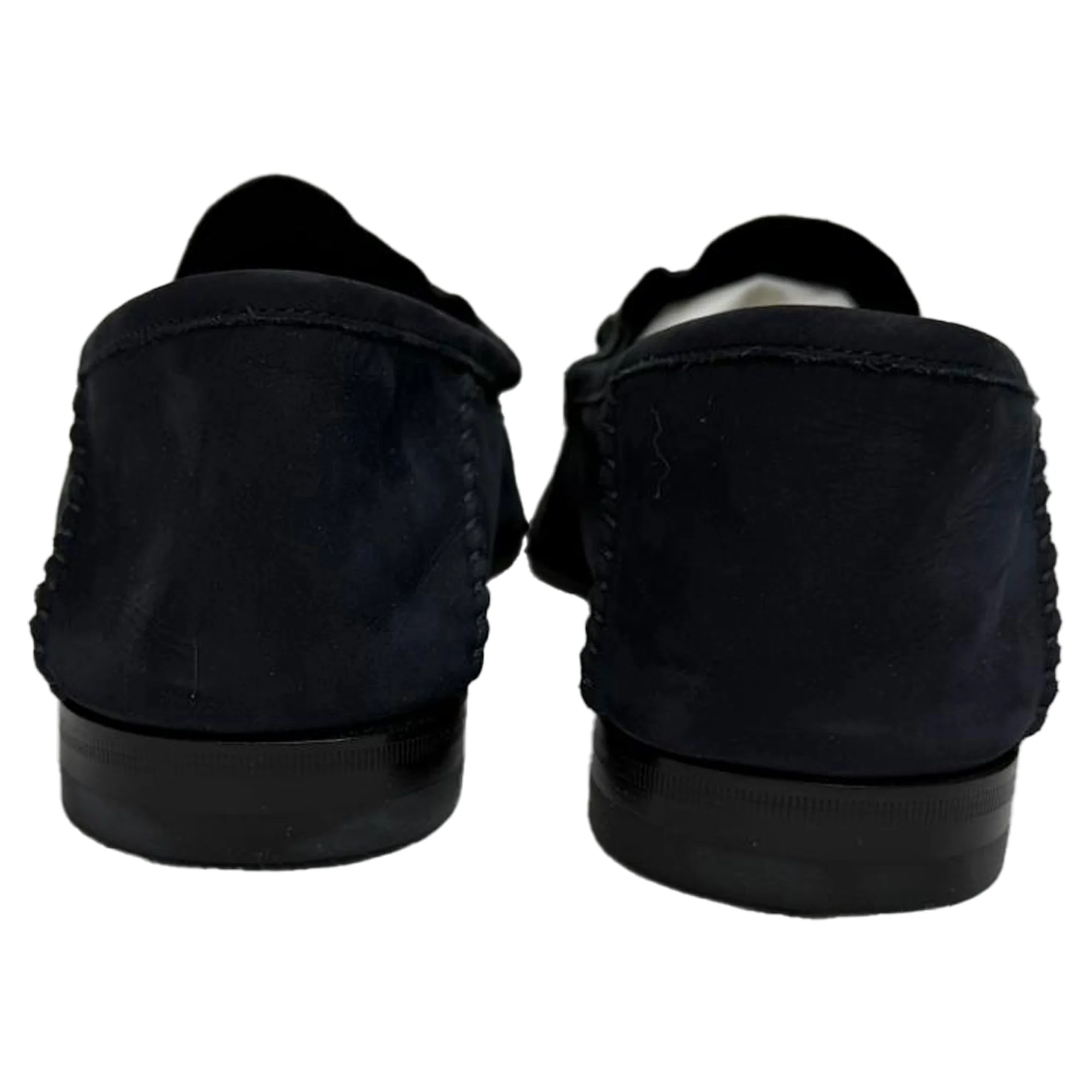 Women's Gucci 1953 Horsebit Convertible Loafers in Navy Blue Suede - Image 3