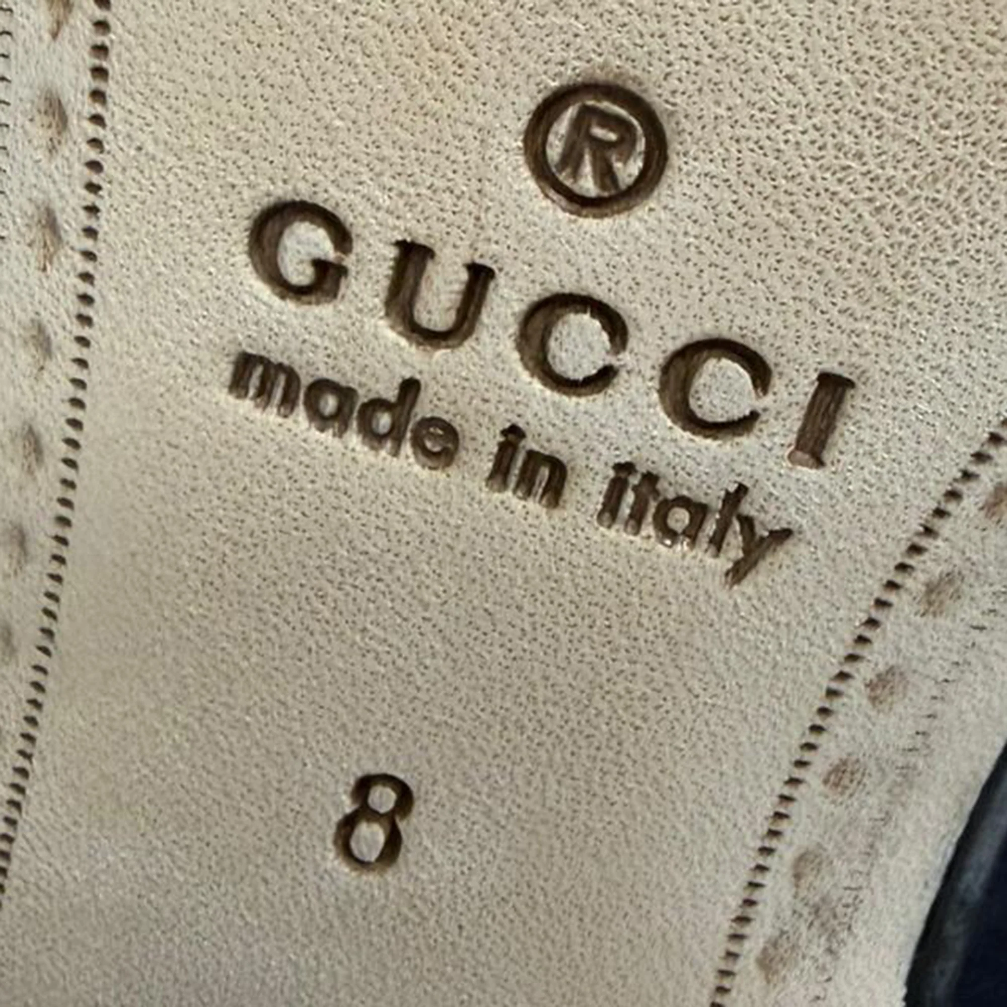 Women's Gucci 1953 Horsebit Convertible Loafers in Navy Blue Suede - Image 8
