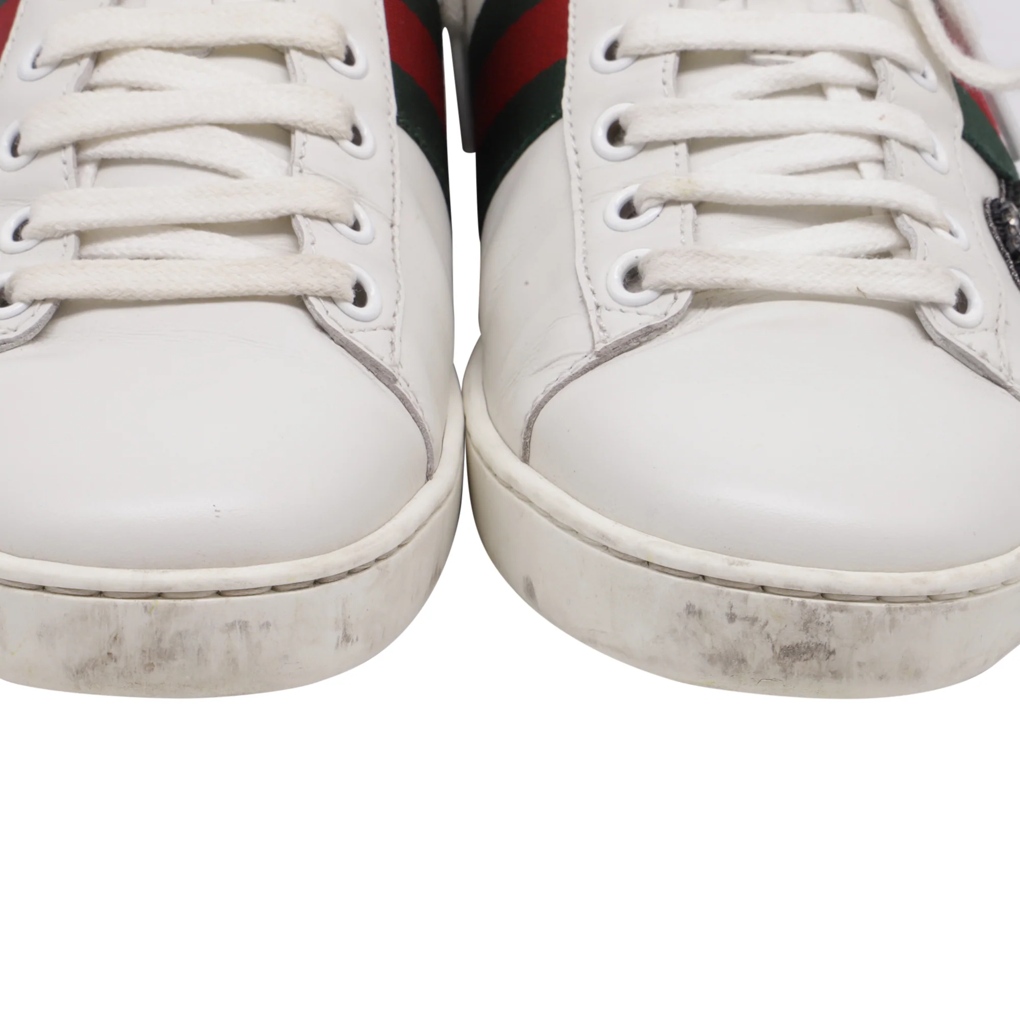 Women's Gucci Ace Arrow-Embroidered Sneakers in White Leather - Image 7