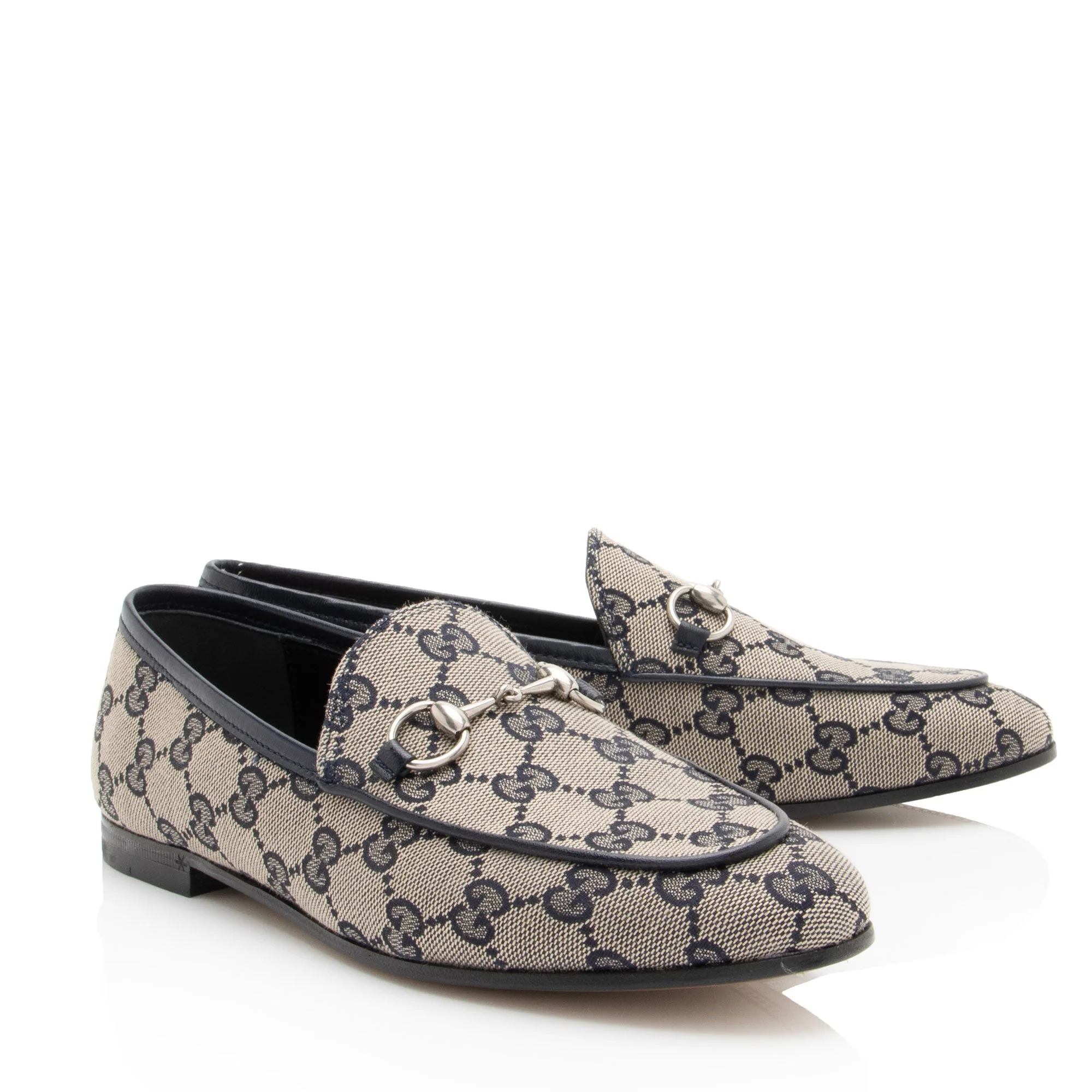 Women's Gucci GG Canvas Horsebit Jordaan Loafers - Size 6 / 36 - Image 2