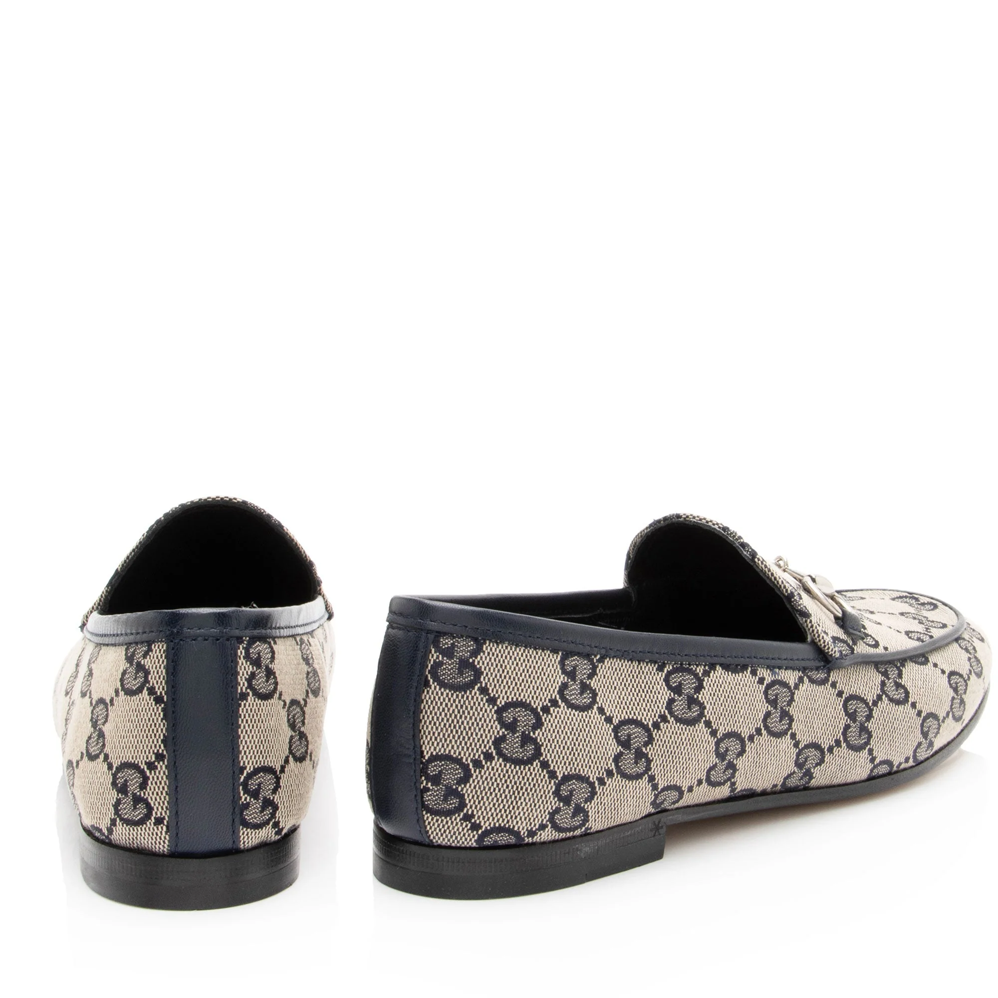 Women's Gucci GG Canvas Horsebit Jordaan Loafers - Size 6 / 36 - Image 3