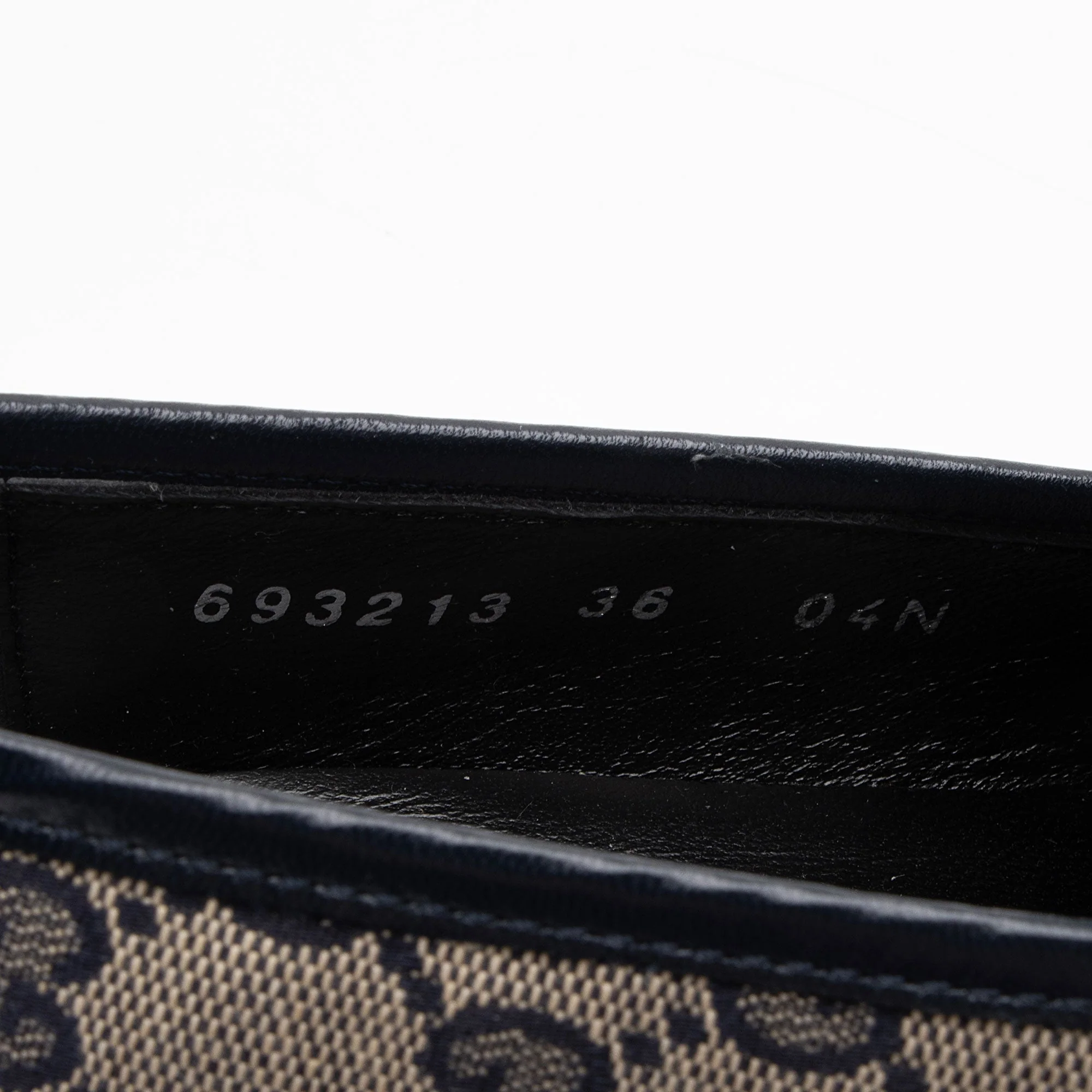 Women's Gucci GG Canvas Horsebit Jordaan Loafers - Size 6 / 36 - Image 4