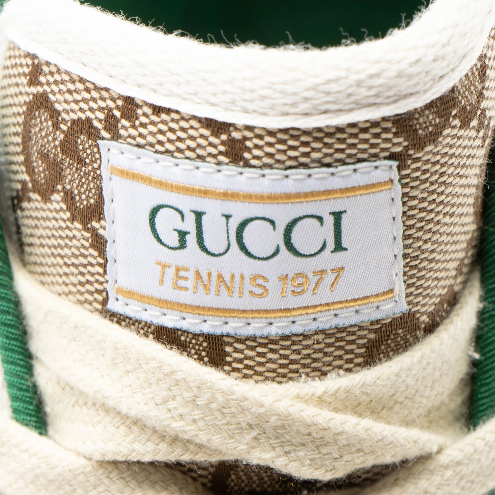 Women's Gucci GG Canvas Web 1977 Tennis High Top Sneakers - Size 6 / 36 - Image 8