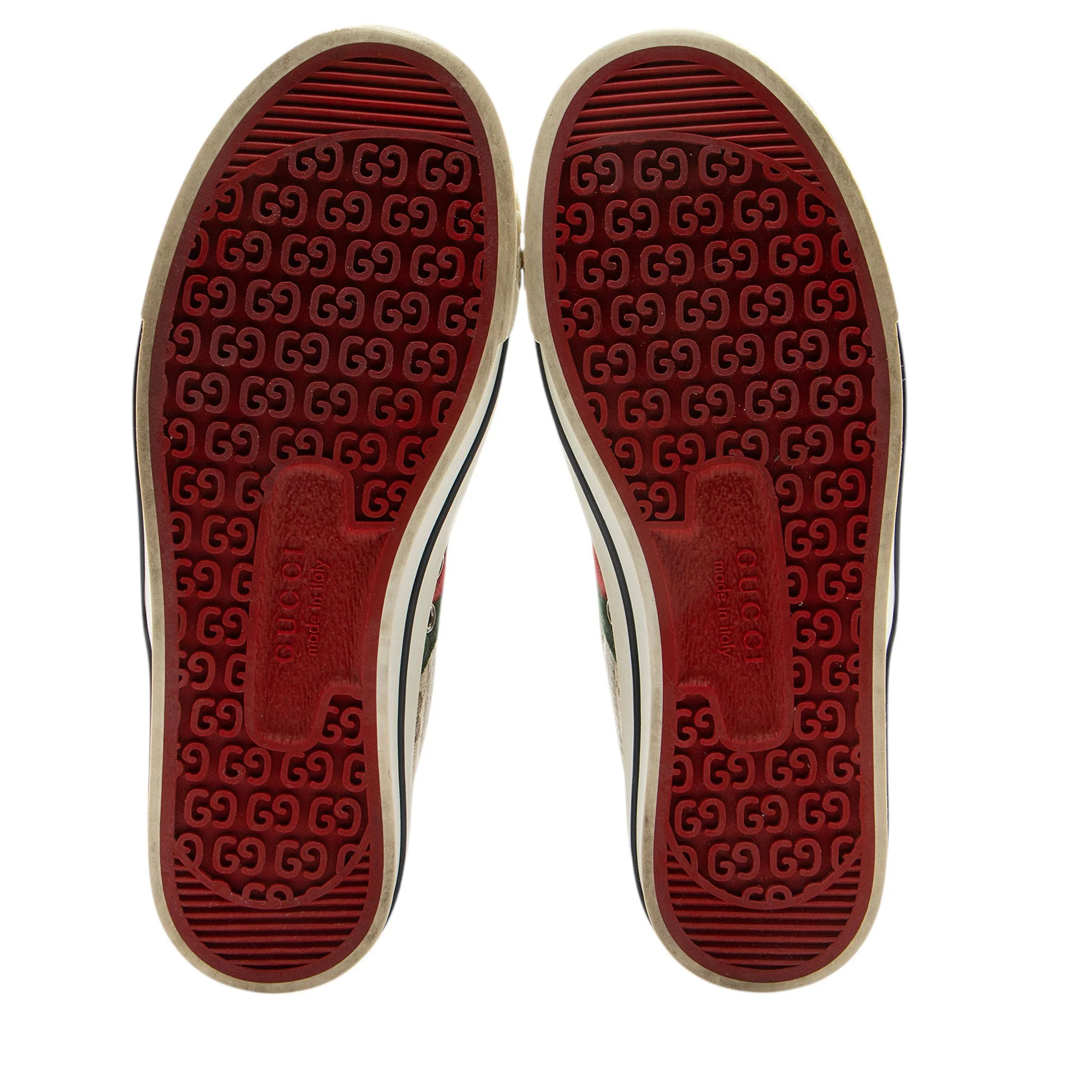 Women's Gucci GG Canvas Web 1977 Tennis High Top Sneakers - Size 8 / 38 - Image 5
