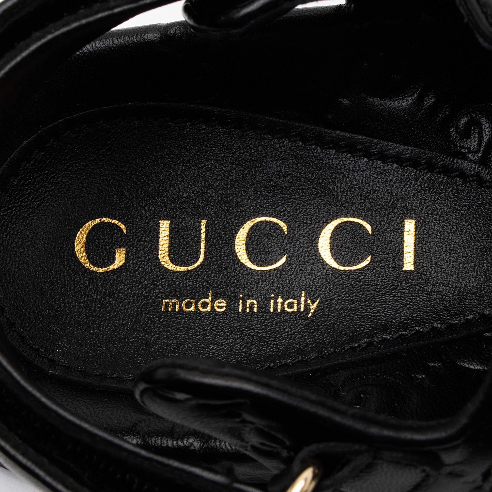 Women's Gucci Guccissima Leather GG Marmont Dad Sandals - Size 7.5 / 37.5 - Image 7