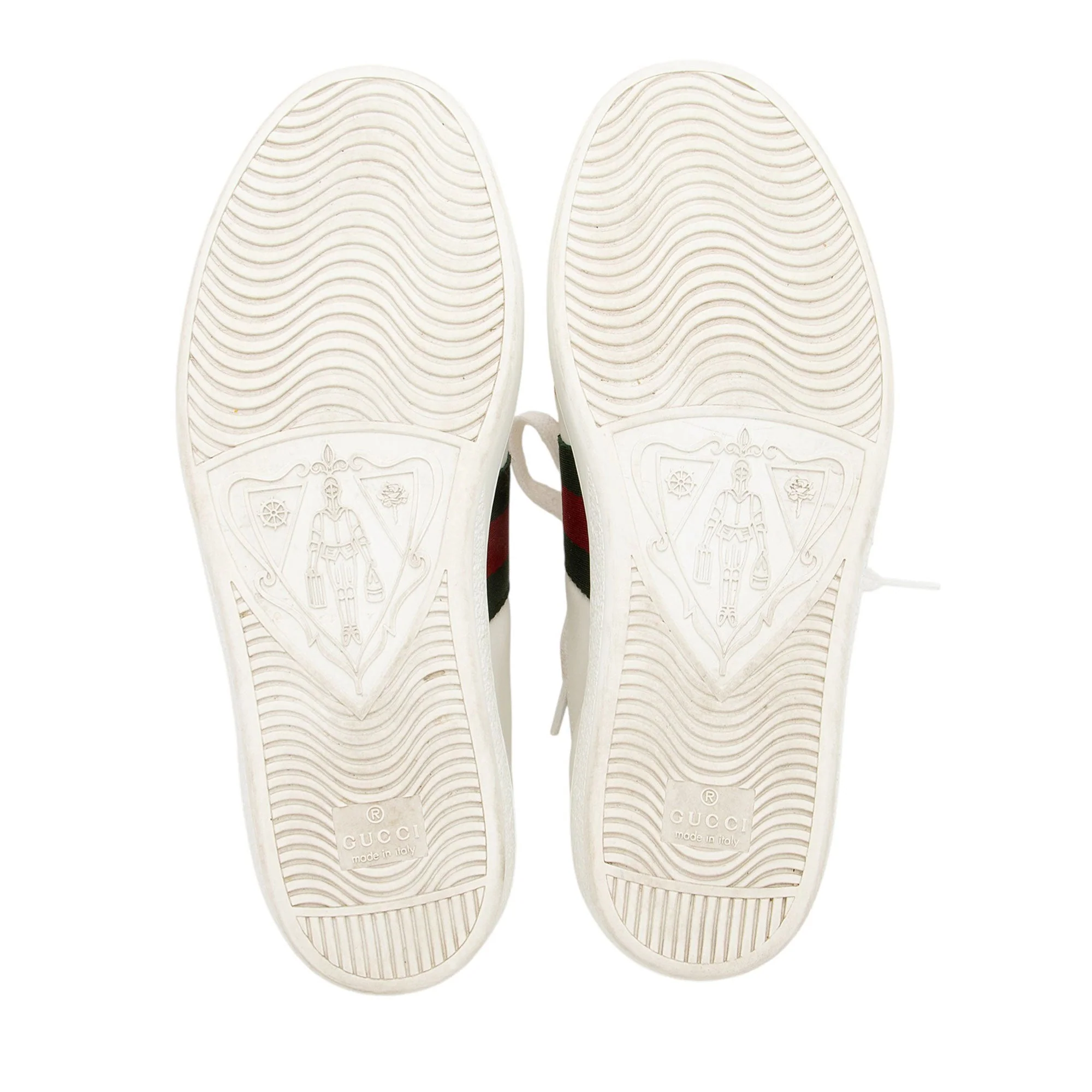 Women's Gucci Leather Bee Ace Sneakers - Size 6.5 / 36.5 - Image 6