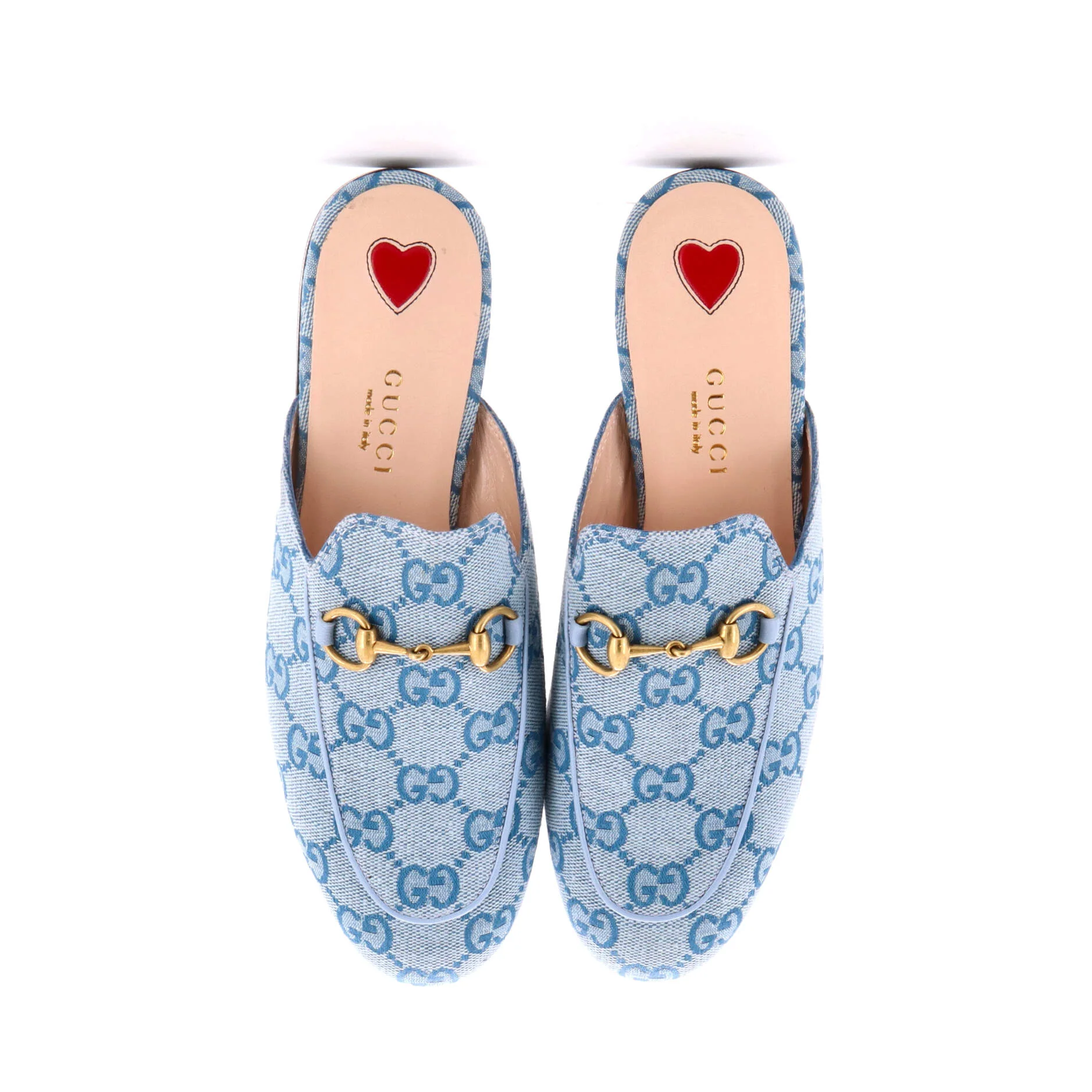 Women's Princetown Mules GG Denim - Image 2