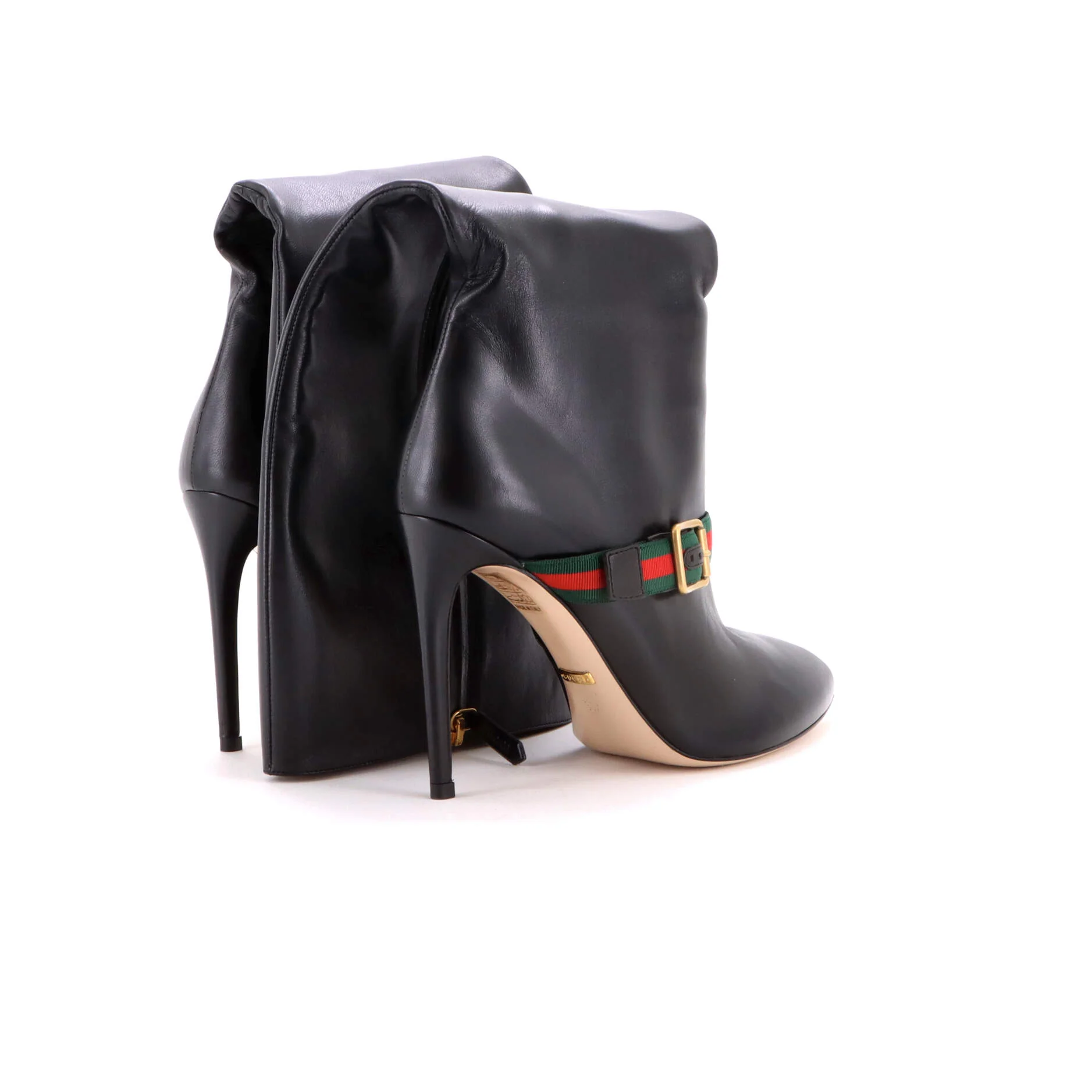 Women's Sylvie Web Strap Knee High Boots Leather - Image 3