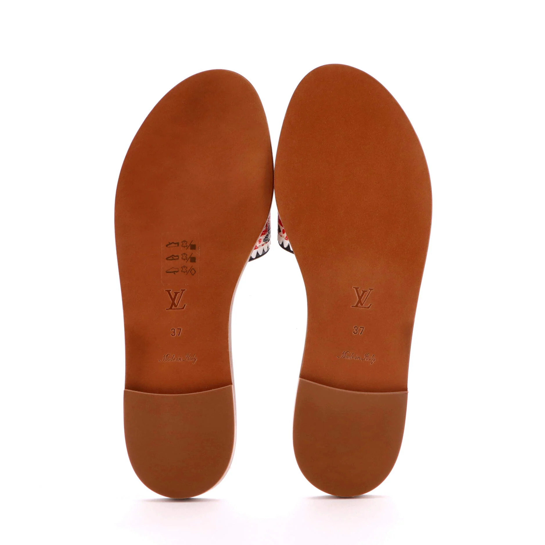 Women's Lock It Flat Mule Sandals Limited Edition Crafty Monogram Giant - Image 4