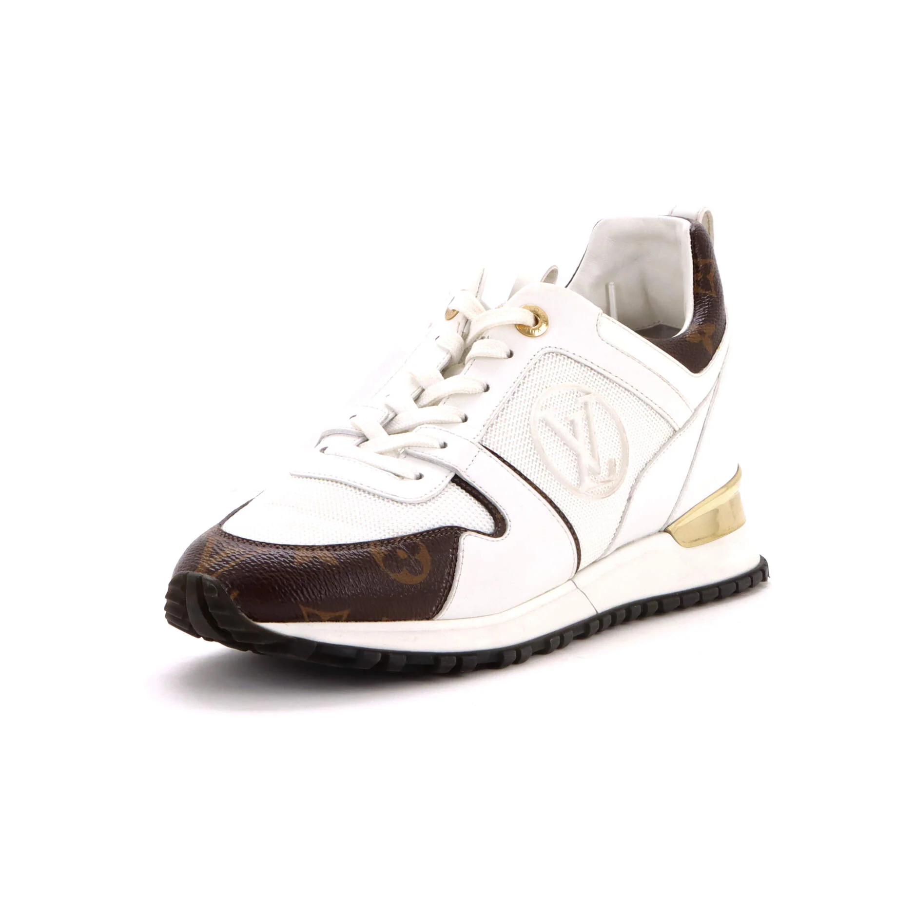 Women's Run Away Sneakers Mesh with Monogram Canvas and Leather