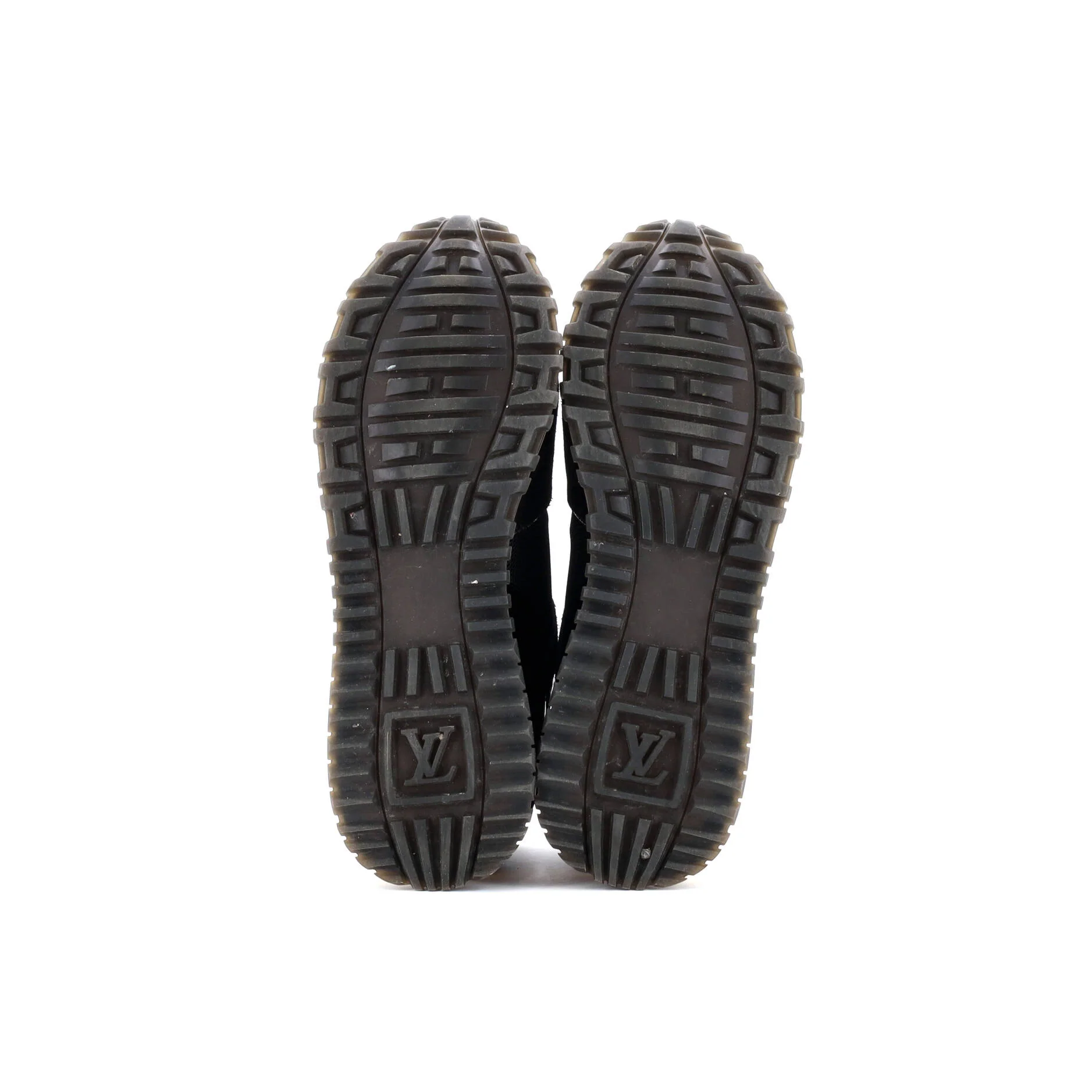Women's Run Away Sneakers Mesh with Monogram Canvas and Suede - Image 4