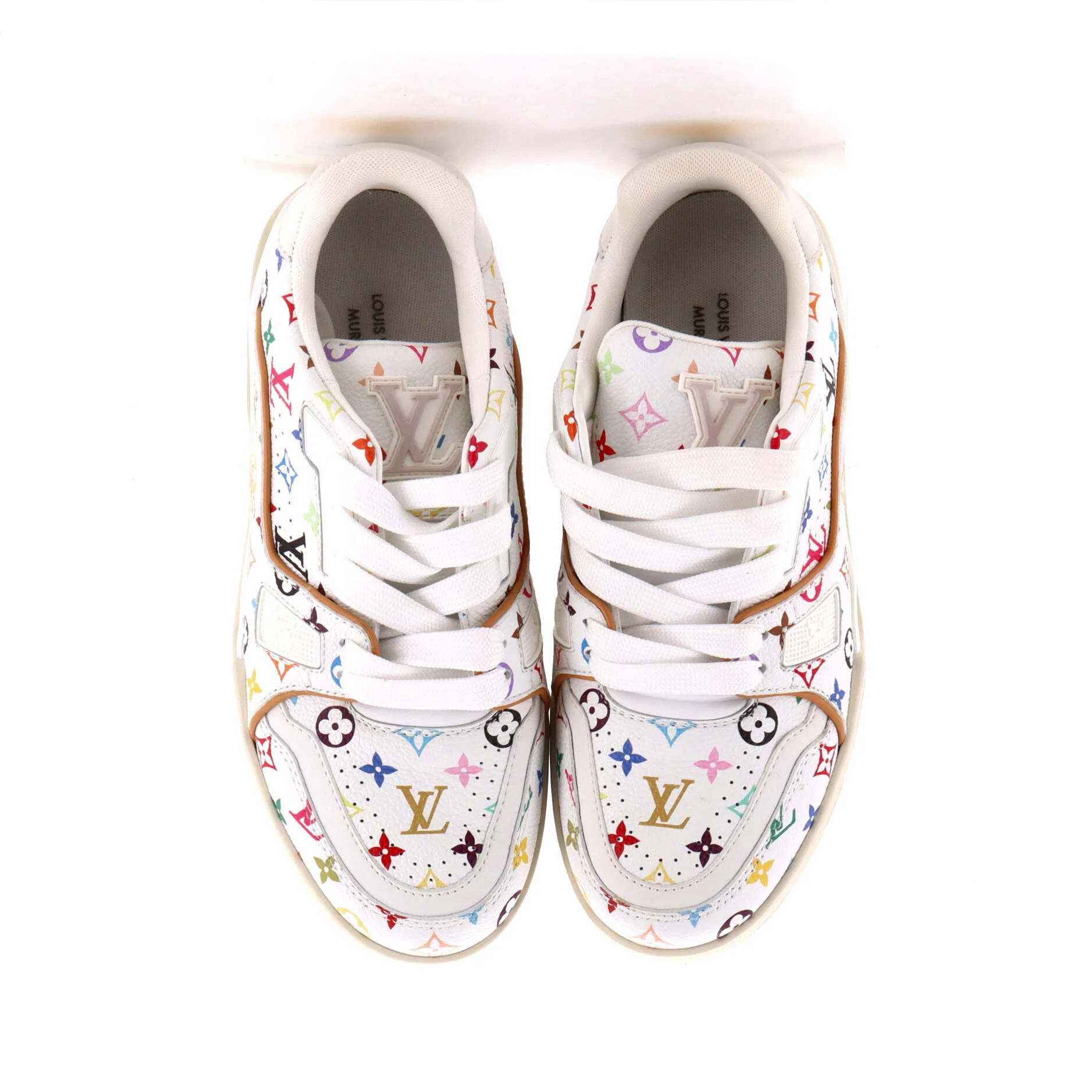 x Takashi Murakami Men's LV Trainer Sneakers Monogram Multicolor Leather - Image 2
