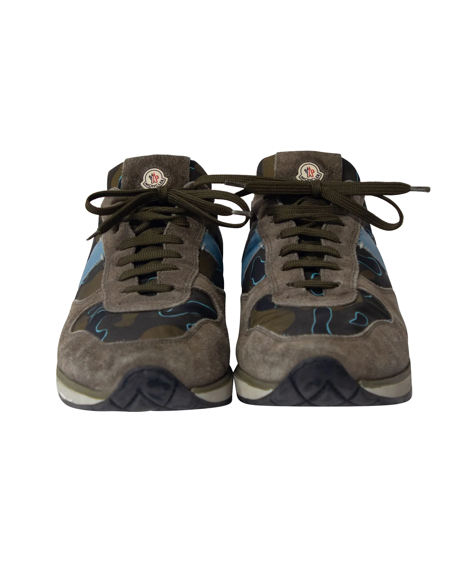 Men's Moncler Montego Sneakers in Multicolor Suede - Image 2