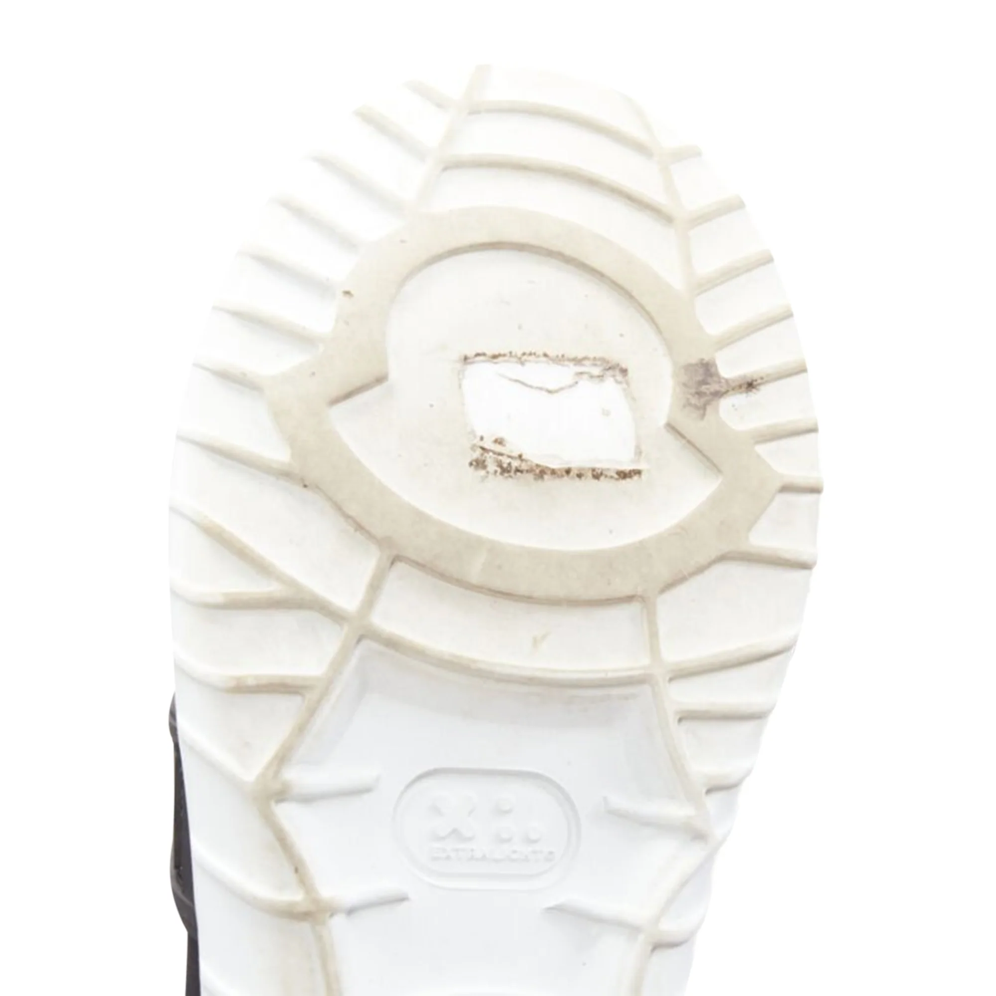 Women's MONCLER black neoprene plastic caged metallic leather heel sports sneaker EU37 - Image 9