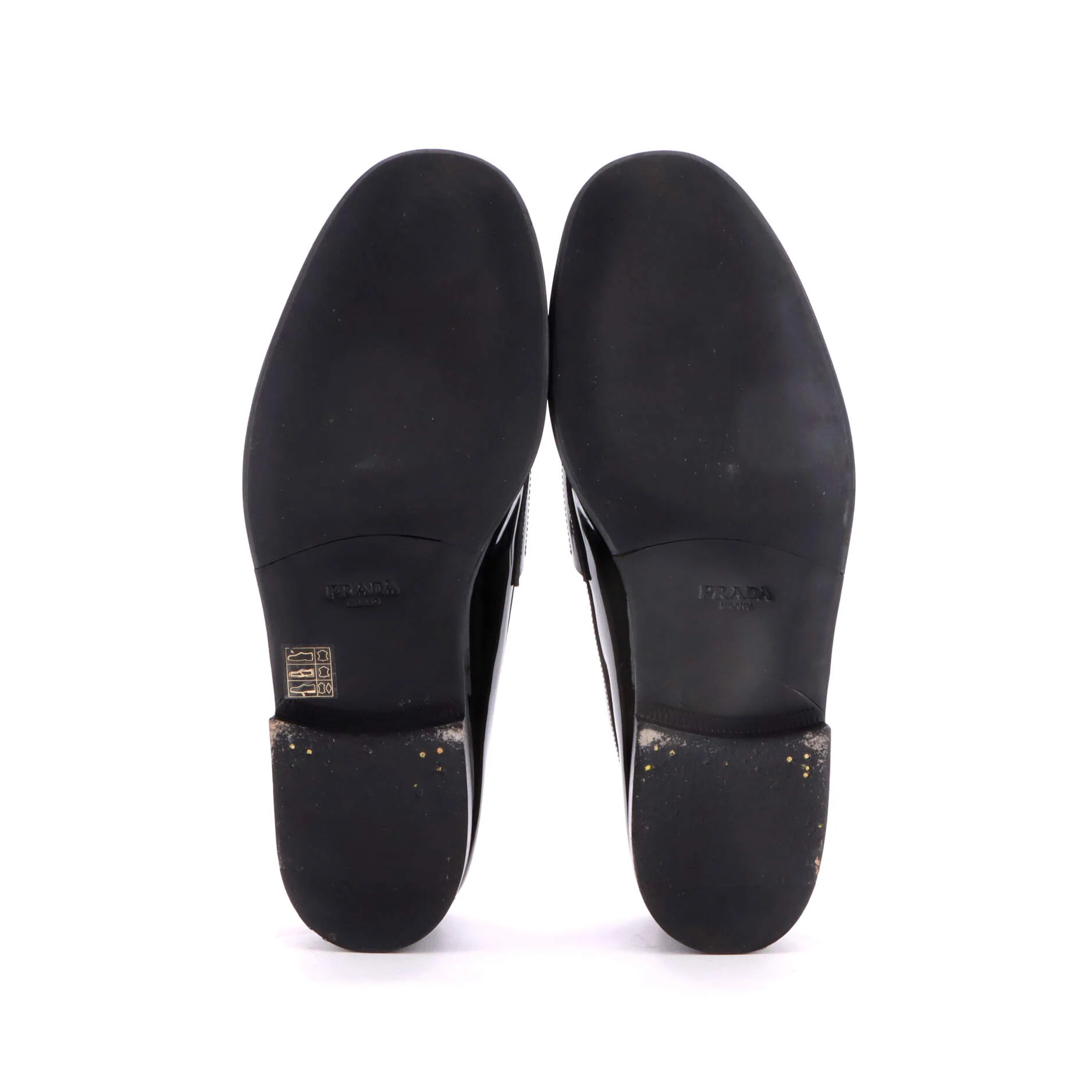 Men's Triangle Logo Loafers Patent with Crystals - Image 4