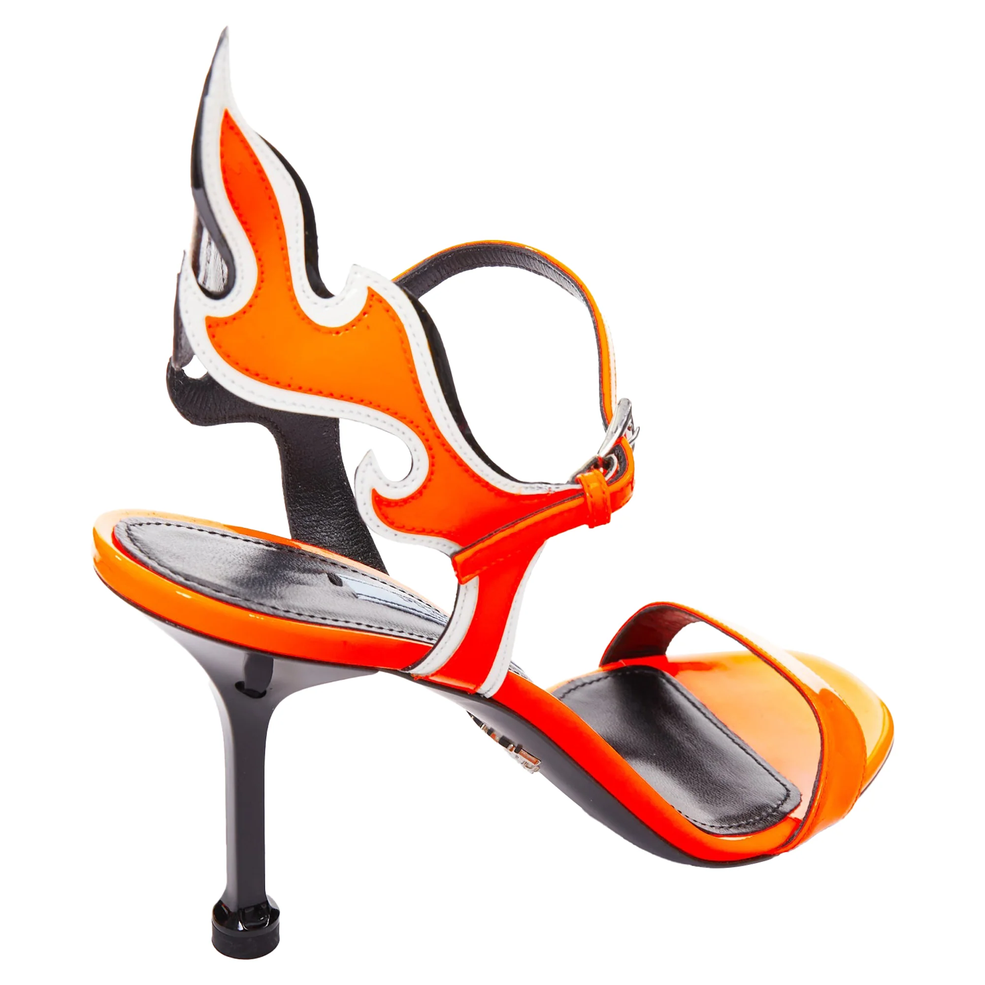 Women's Prada 2018 Flame Fire Mid Heel Sandal - Image 6