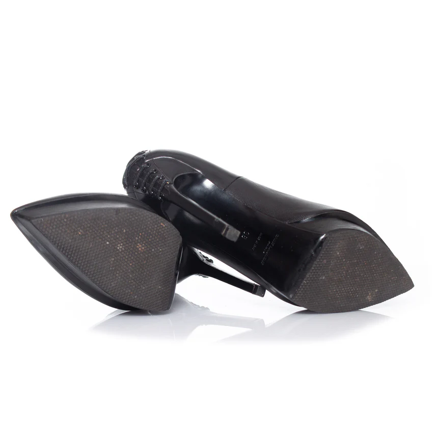 Women's Saint Laurent, lace-up Janis pump - Image 7