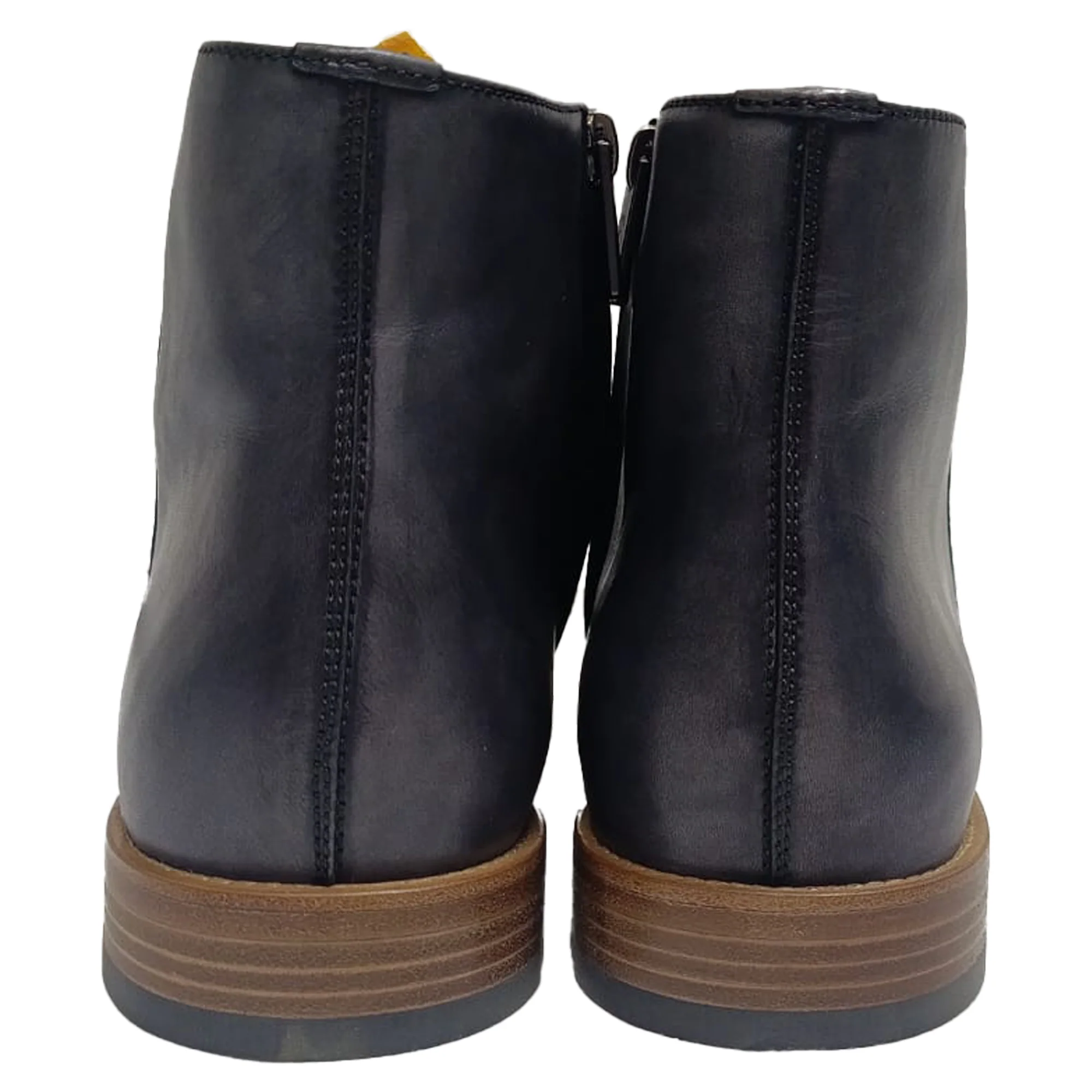 Men's Tod's Almond-Toe Zipped Ankle Boots in Black Leather - Image 3