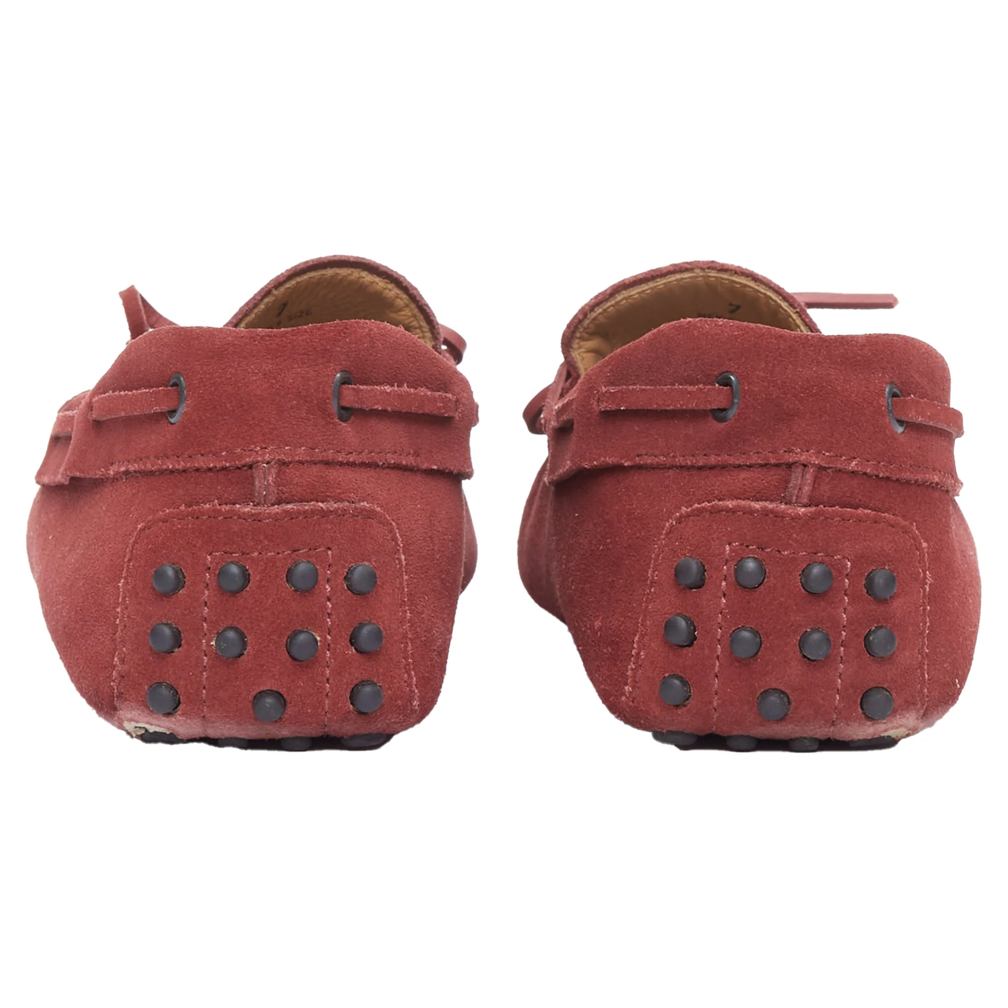 Men's Tod's Gommino Suede Leather Dot Sole Driving Loafers - Image 5