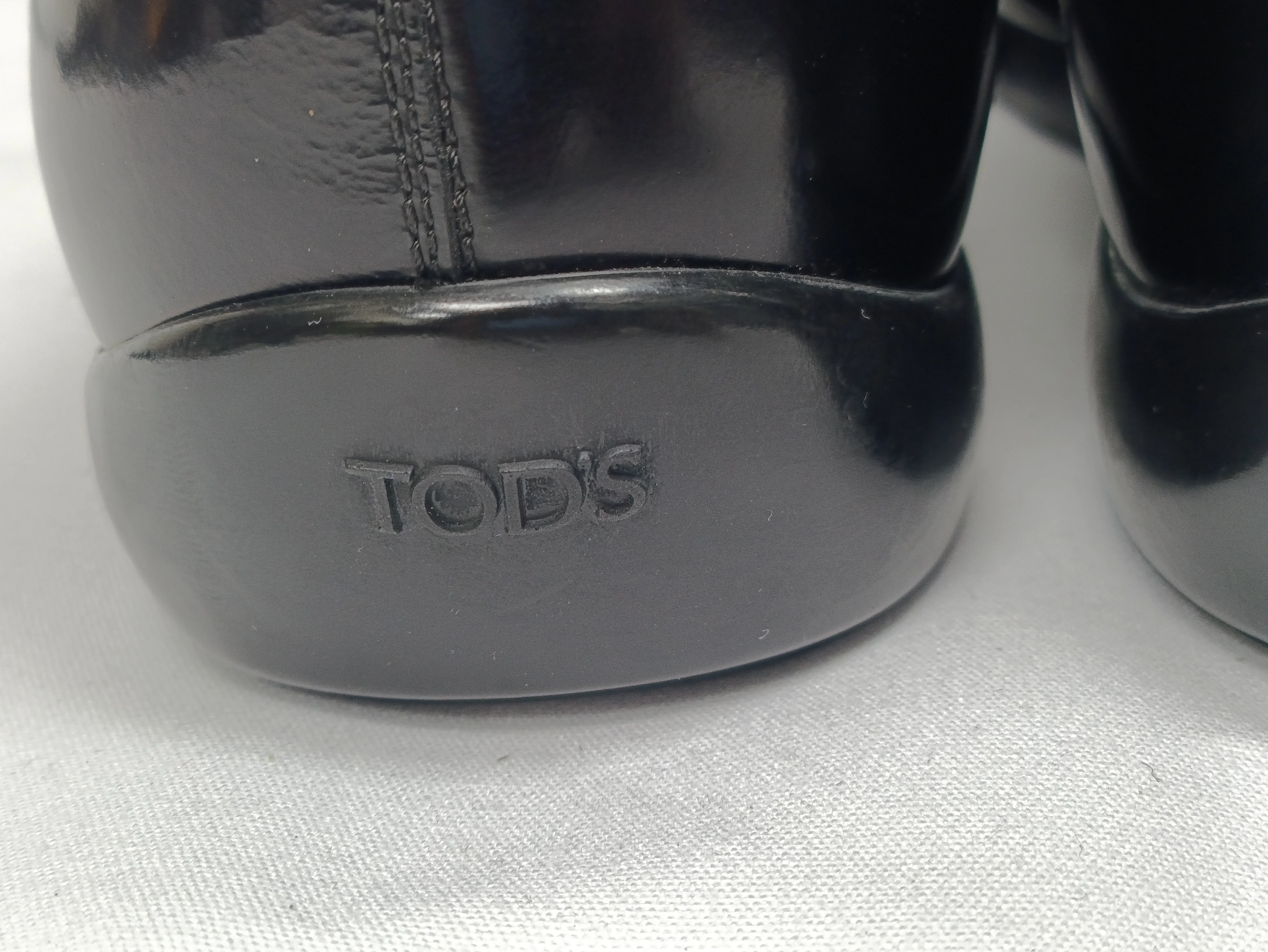 Women's Tod's Slip On Ankle Boots in Black Patent Leather - Image 6